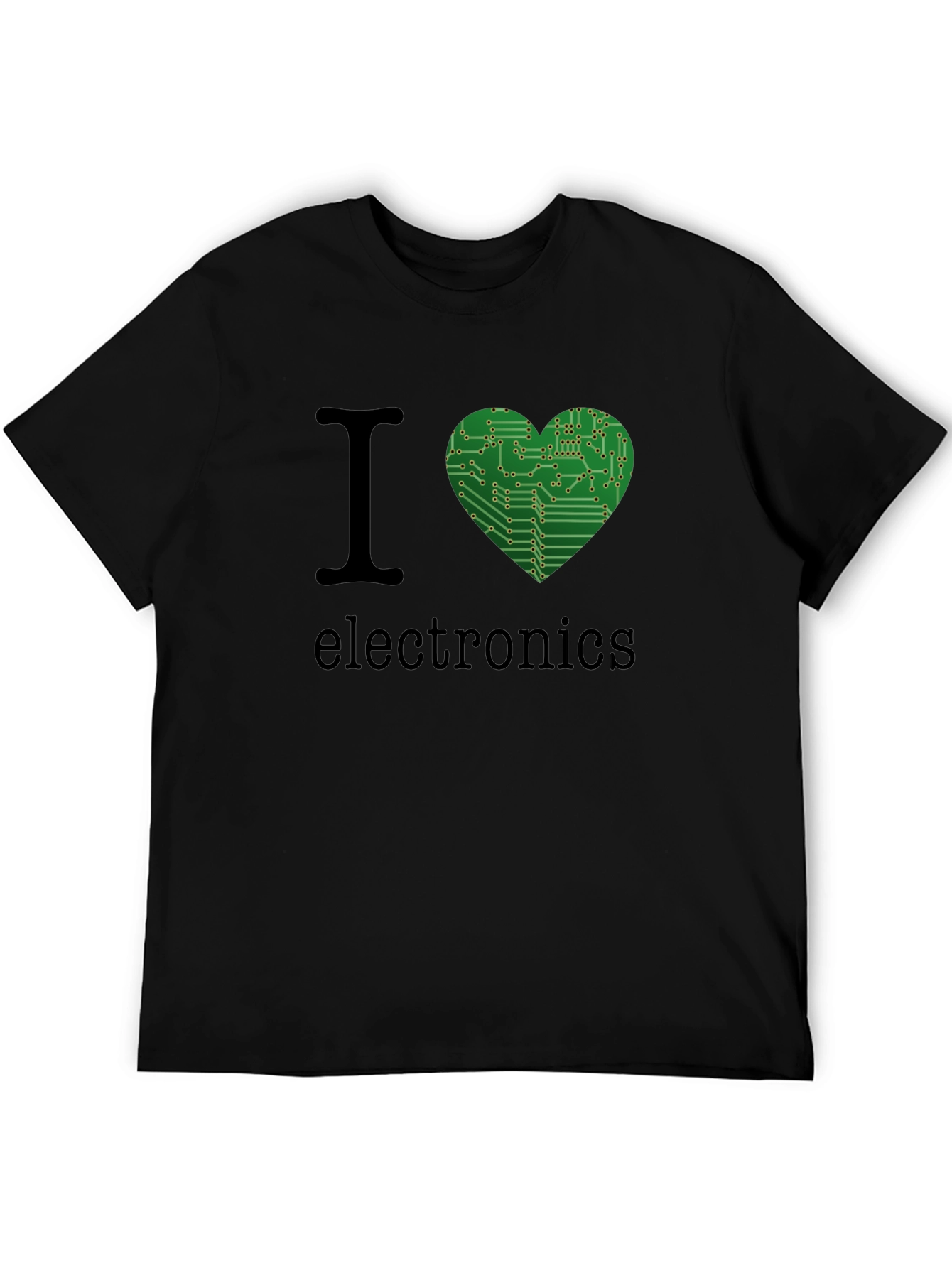 I Heart Electronics T-Shirt - Circuit Board Design
