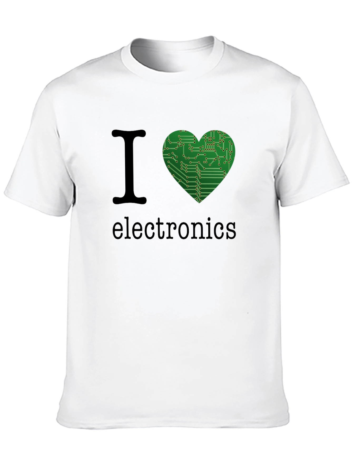 I Heart Electronics T-Shirt - Circuit Board Design