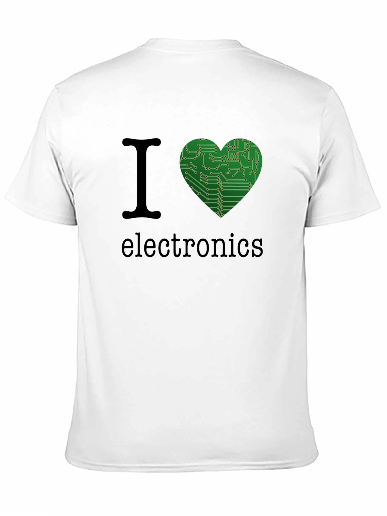 I Heart Electronics T-Shirt - Circuit Board Design