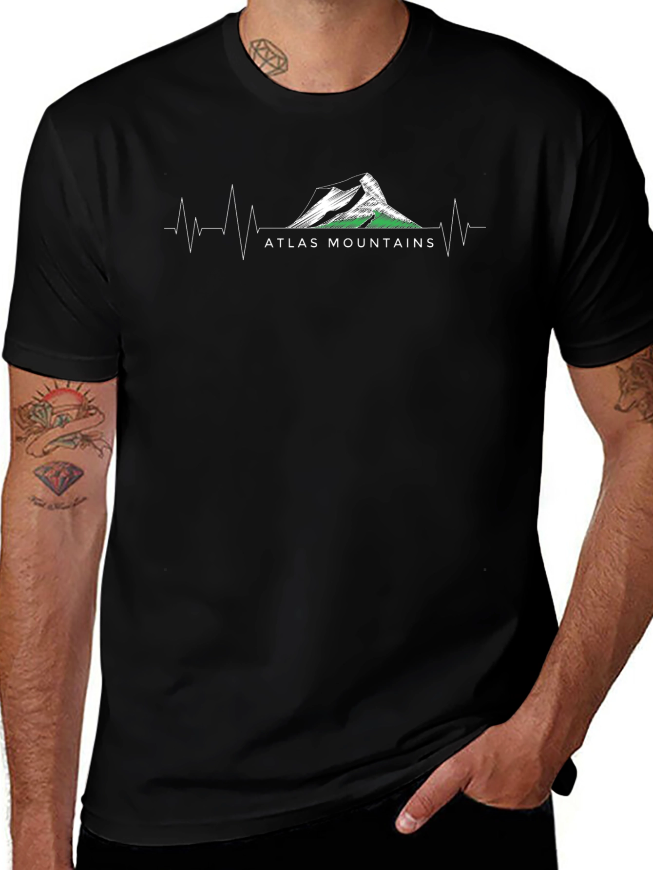 Atlas Mountains Heartbeat Graphic T-Shirt