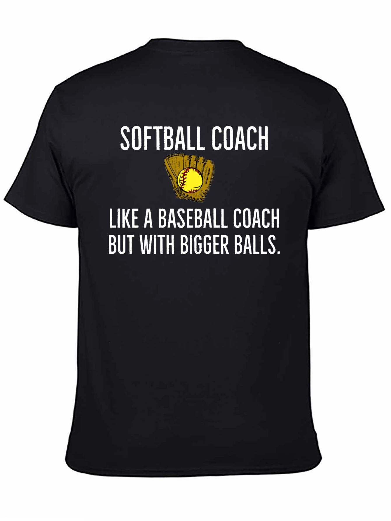 Softball Coach Humor Graphic T-Shirt