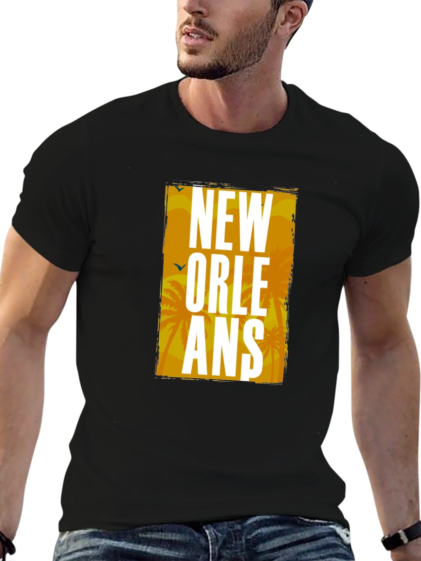 New Orleans Graphic Tee - Mens Black T-Shirt