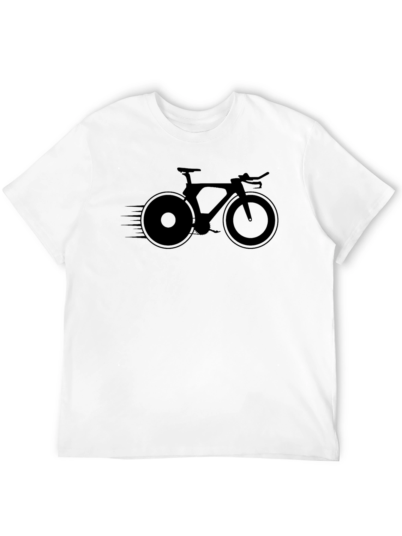 Speed Bike Graphic Tee - Black Cotton Blend