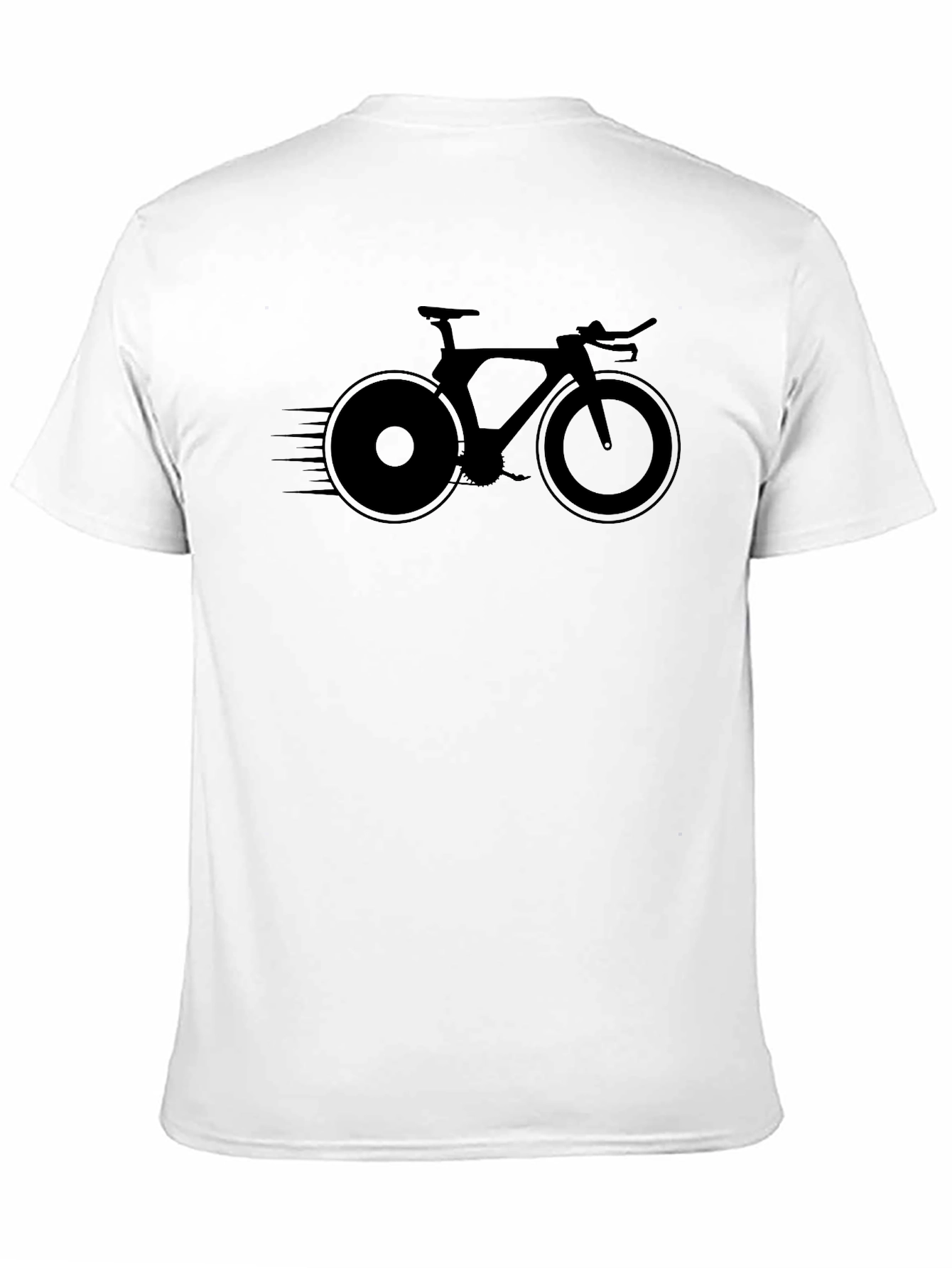 Speed Bike Graphic Tee - Black Cotton Blend