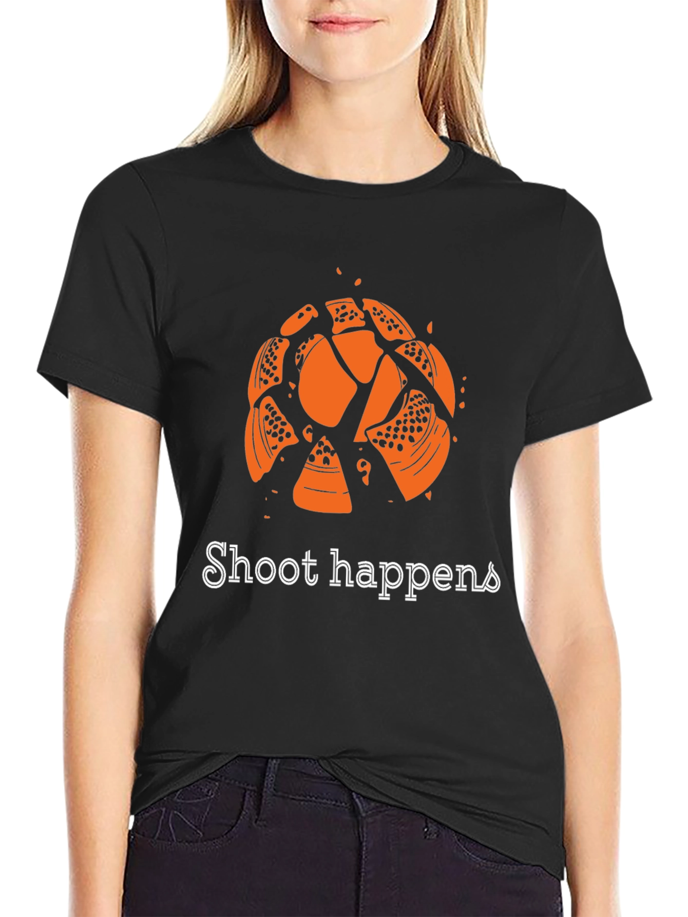 Shoot Happens T-Shirt - Clay Target Shooting Tee