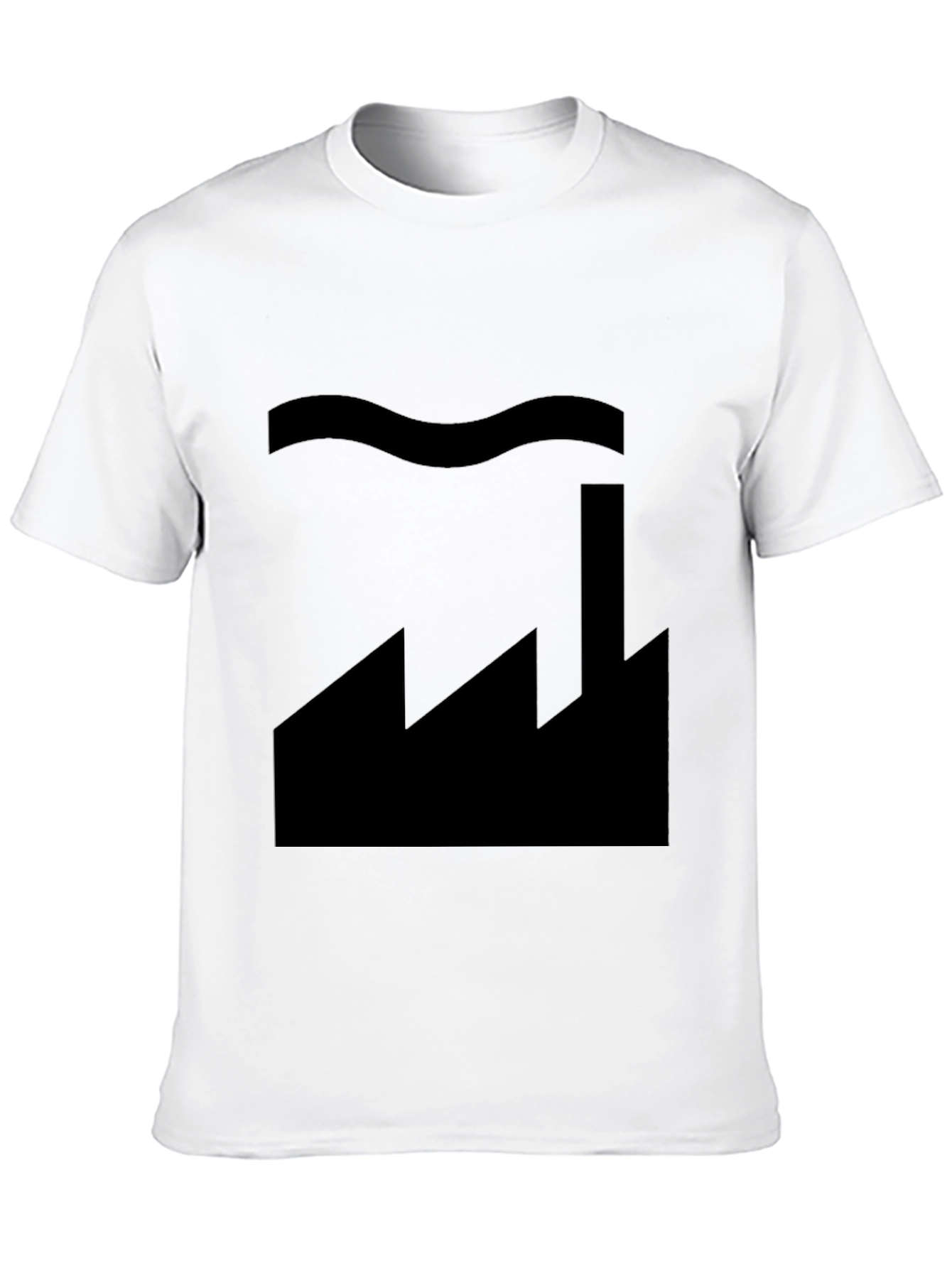 Factory Silhouette Graphic Tee - Soft Cotton Blend