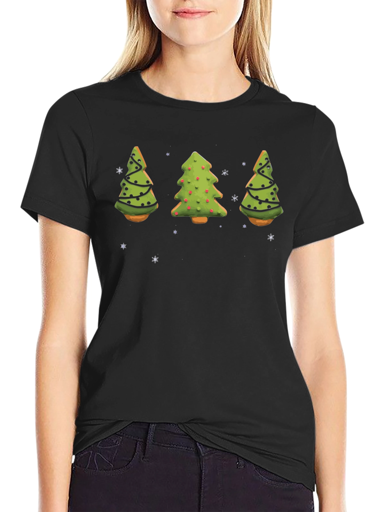 Festive Christmas Tree Cookie T-Shirt