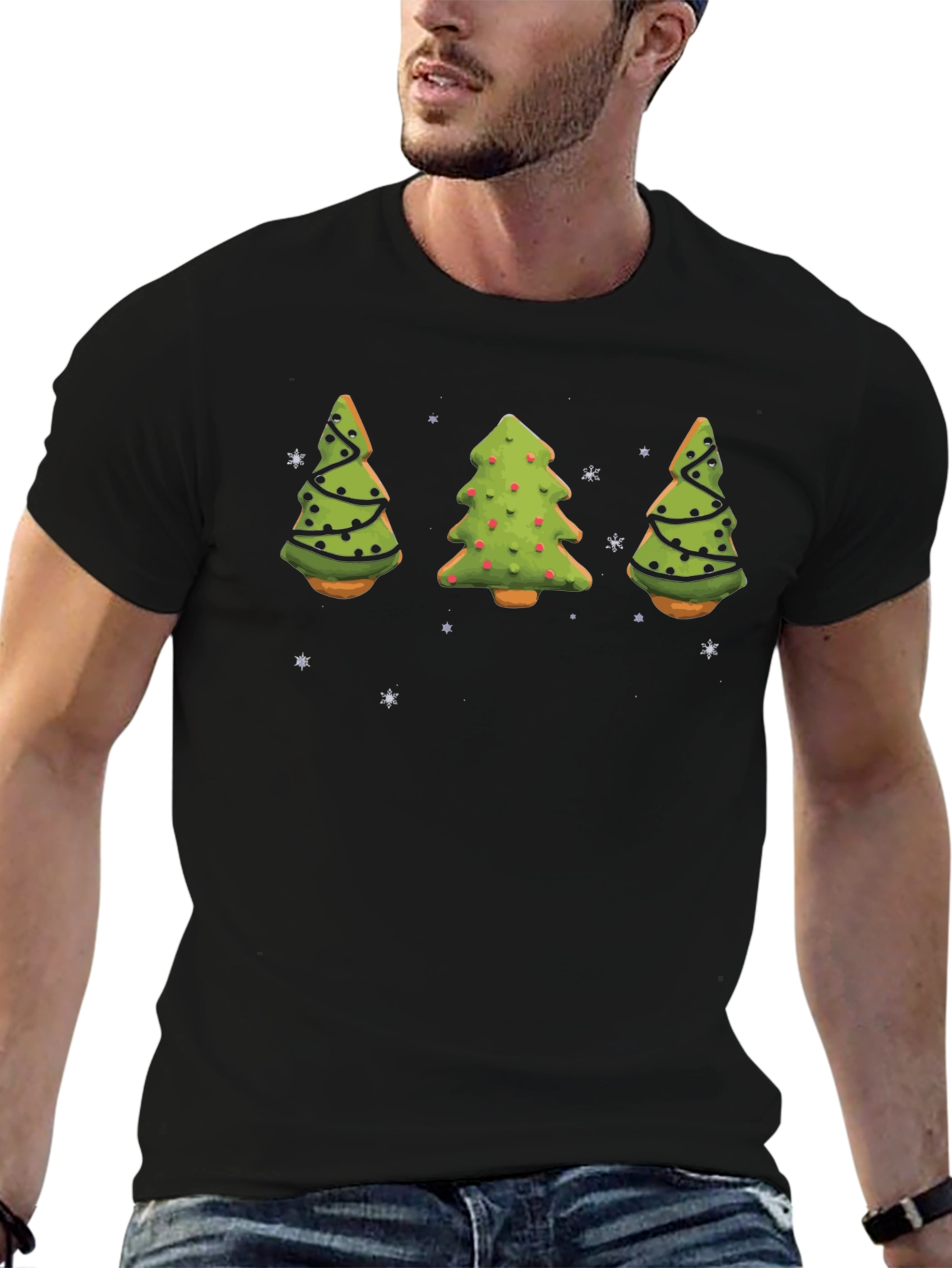 Festive Christmas Tree Cookie T-Shirt