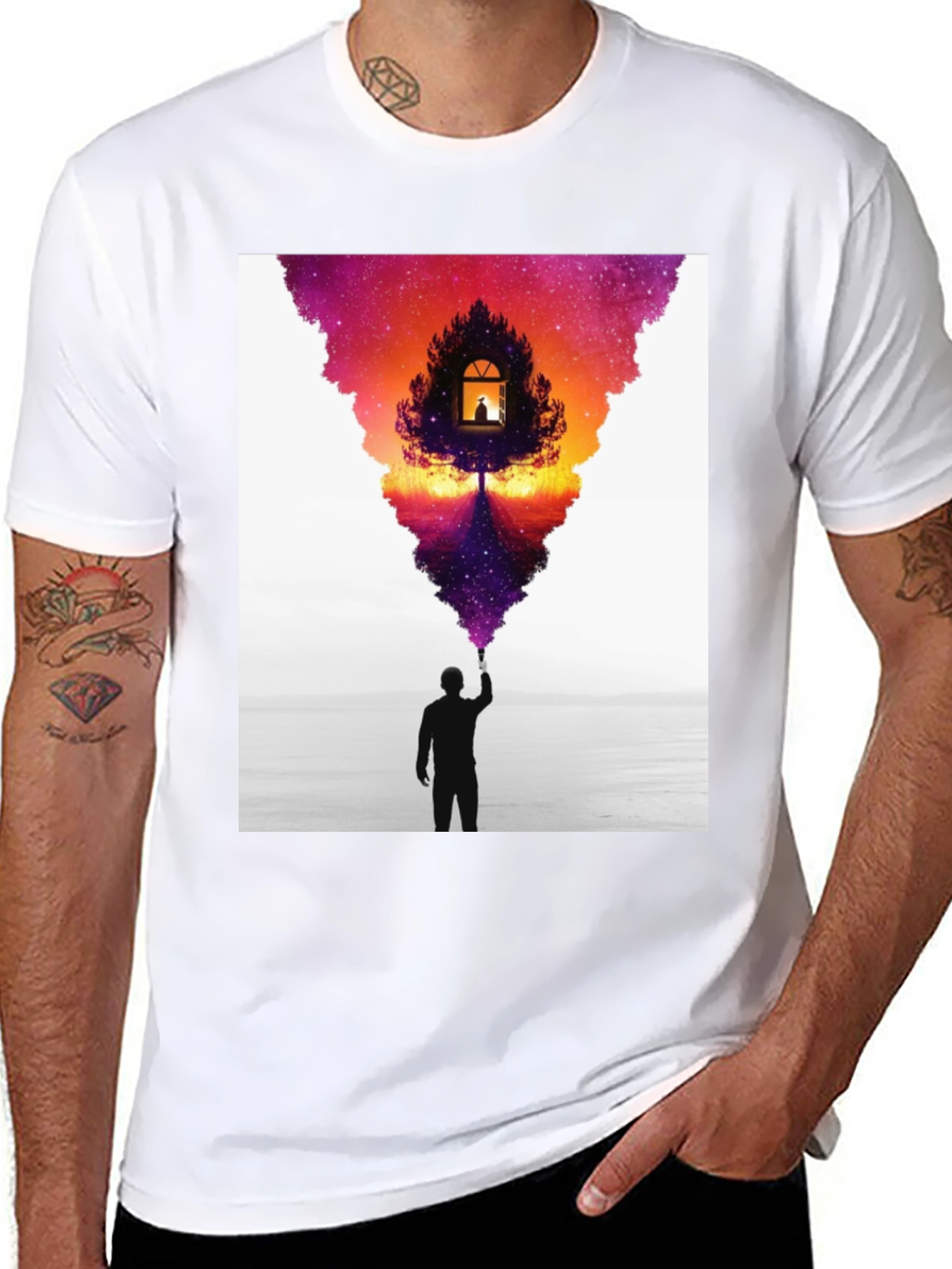 Dreamscape Graphic Tee - Mens Black T-Shirt