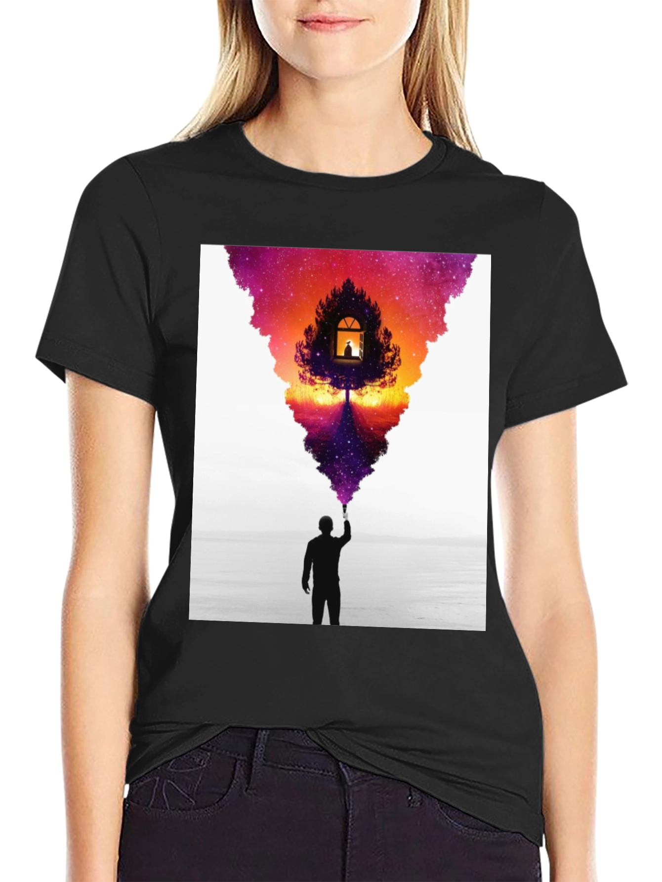 Dreamscape Graphic Tee - Mens Black T-Shirt