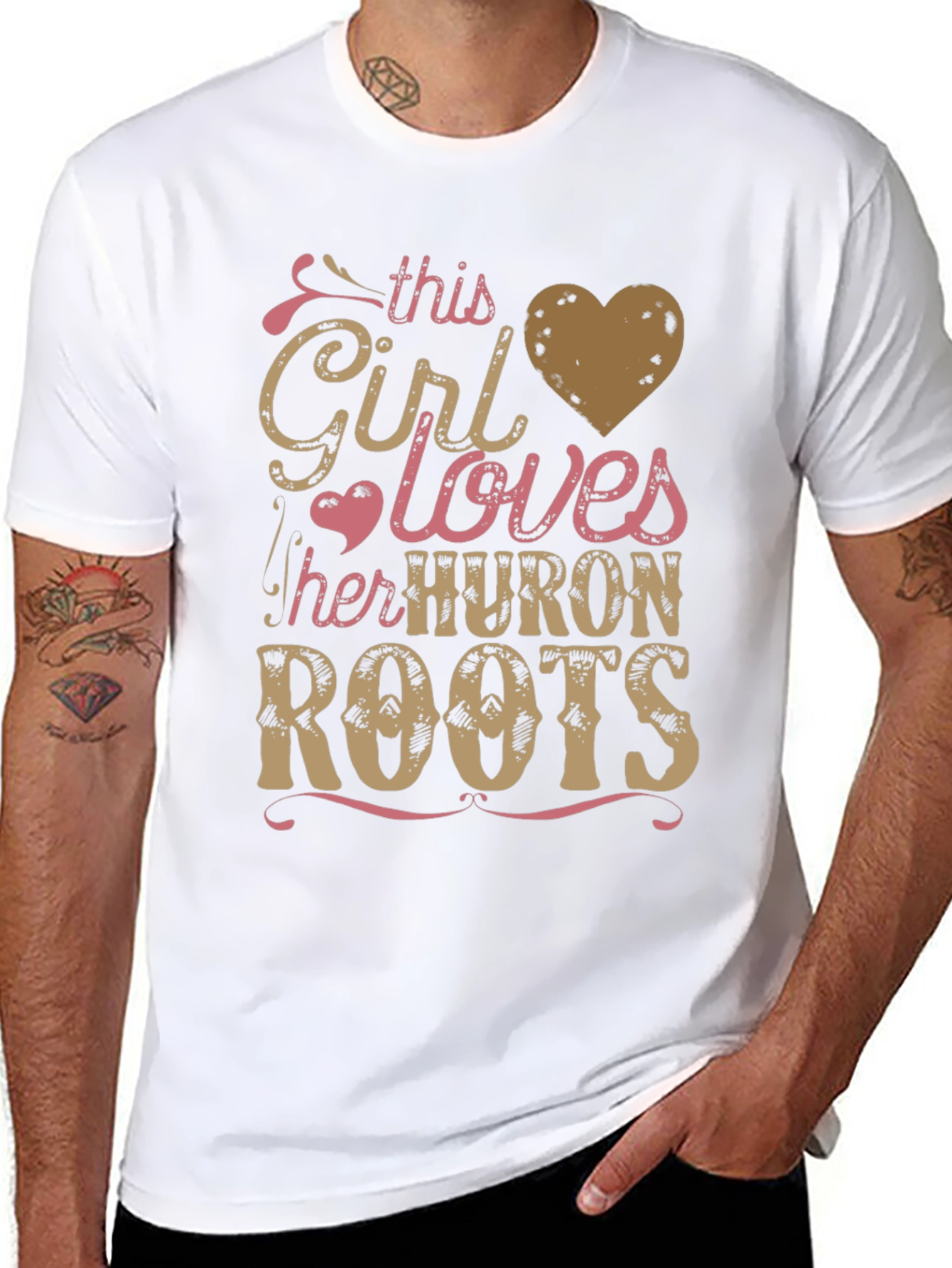 This Girl Loves Her Huron Roots Graphic Tee