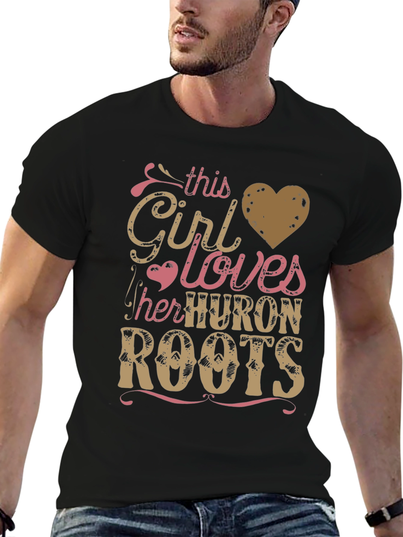 This Girl Loves Her Huron Roots Graphic Tee