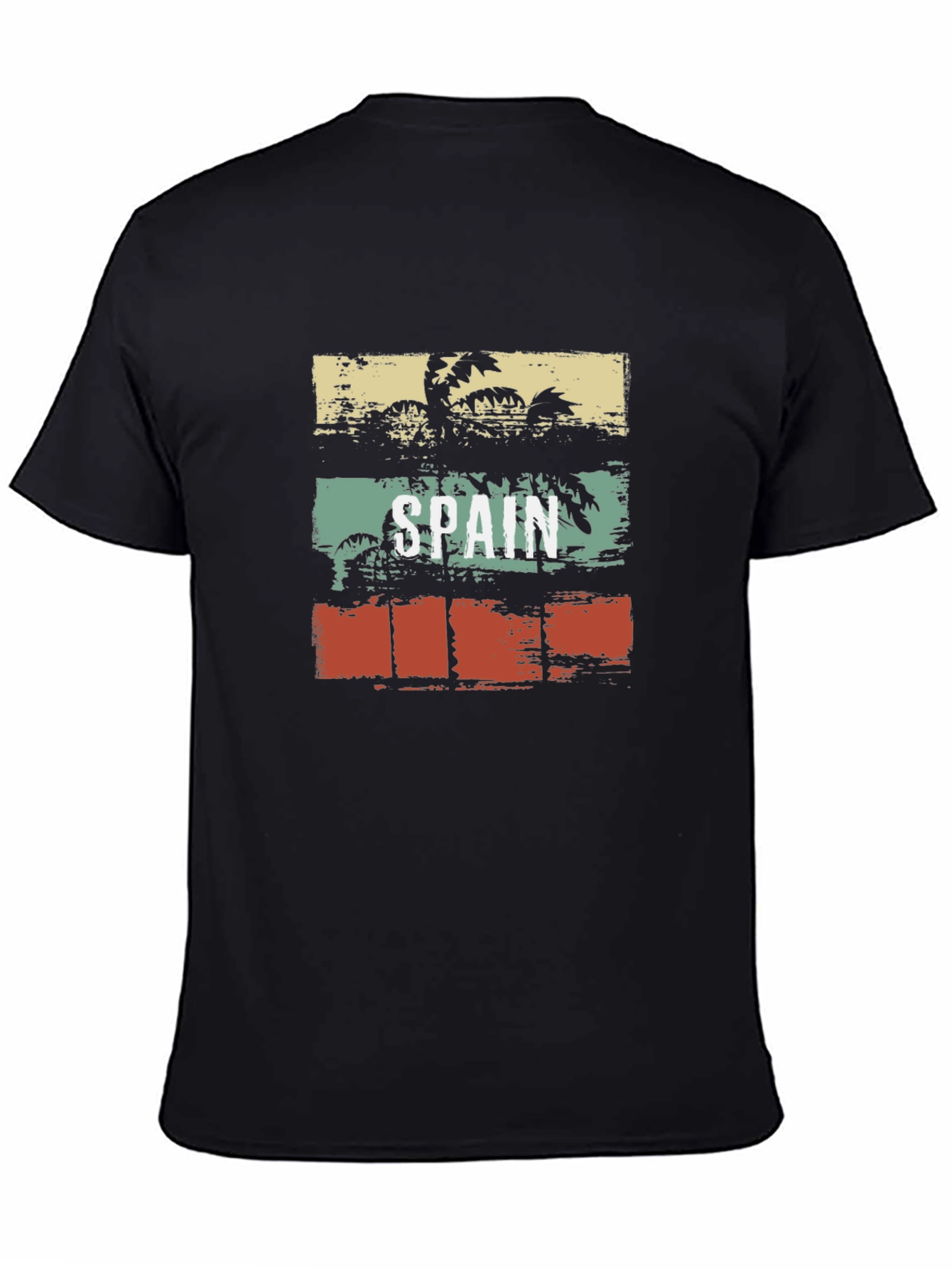 Spain Palm Tree Retro Style T-Shirt
