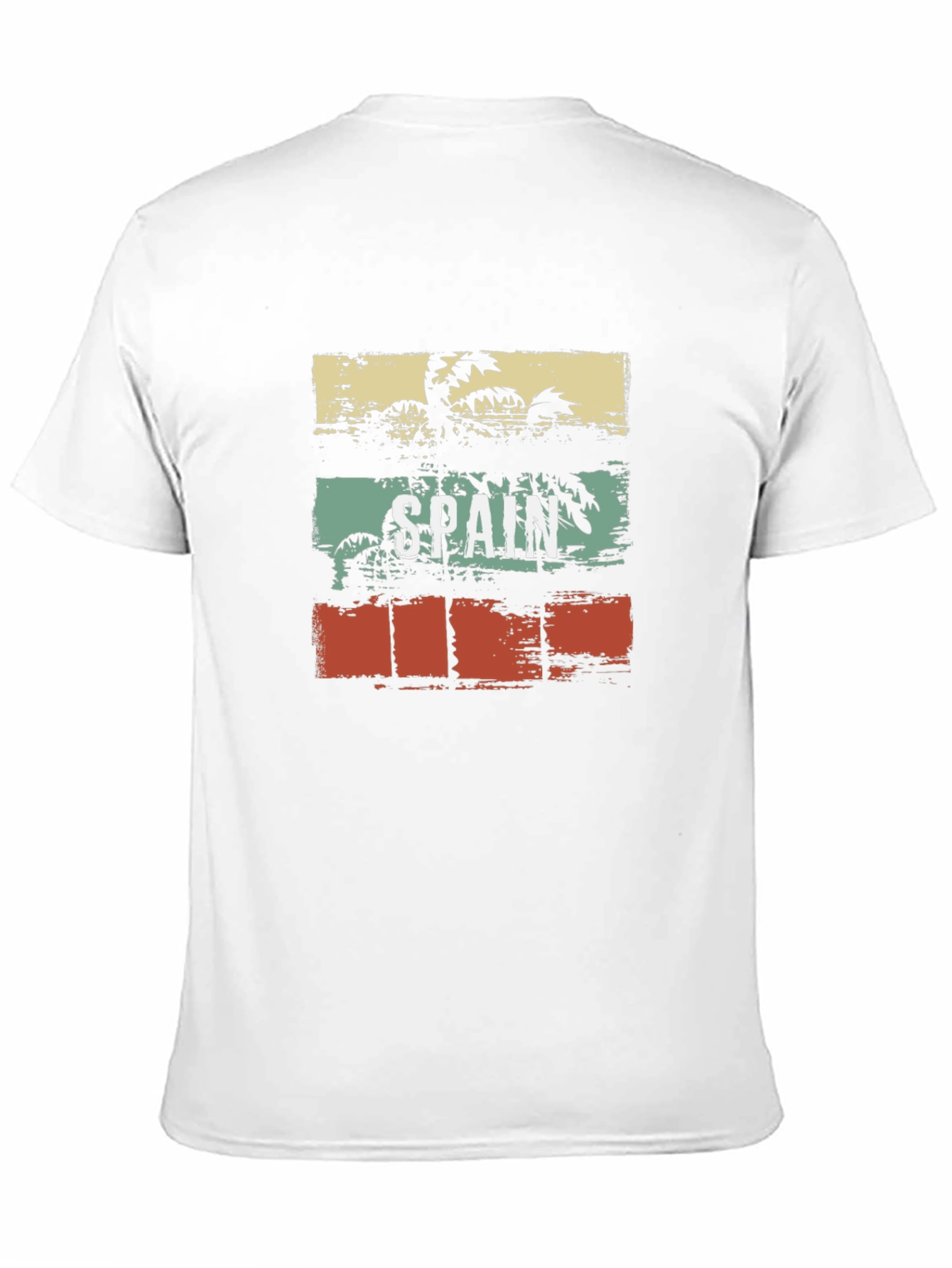 Spain Palm Tree Retro Style T-Shirt