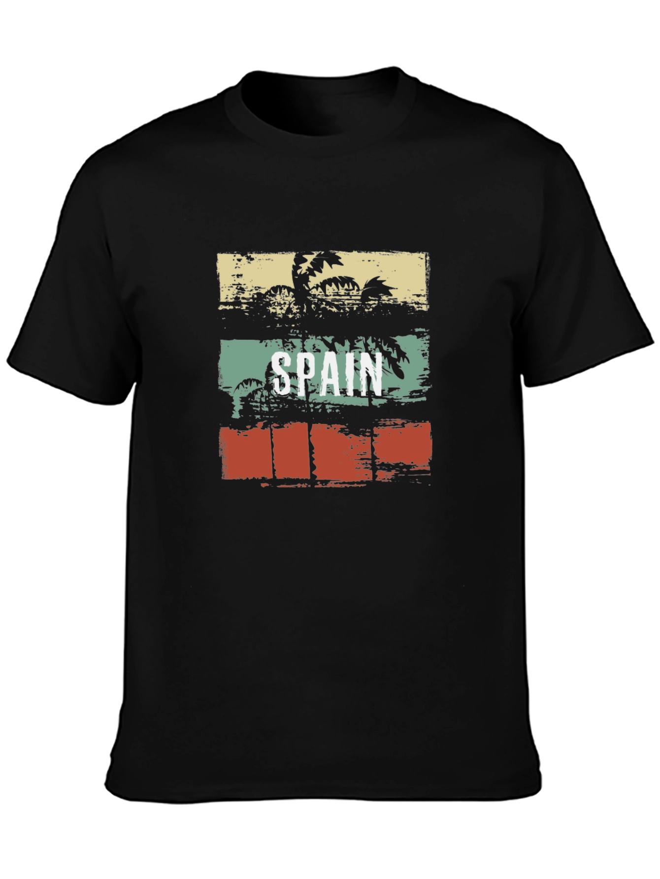 Spain Palm Tree Retro Style T-Shirt
