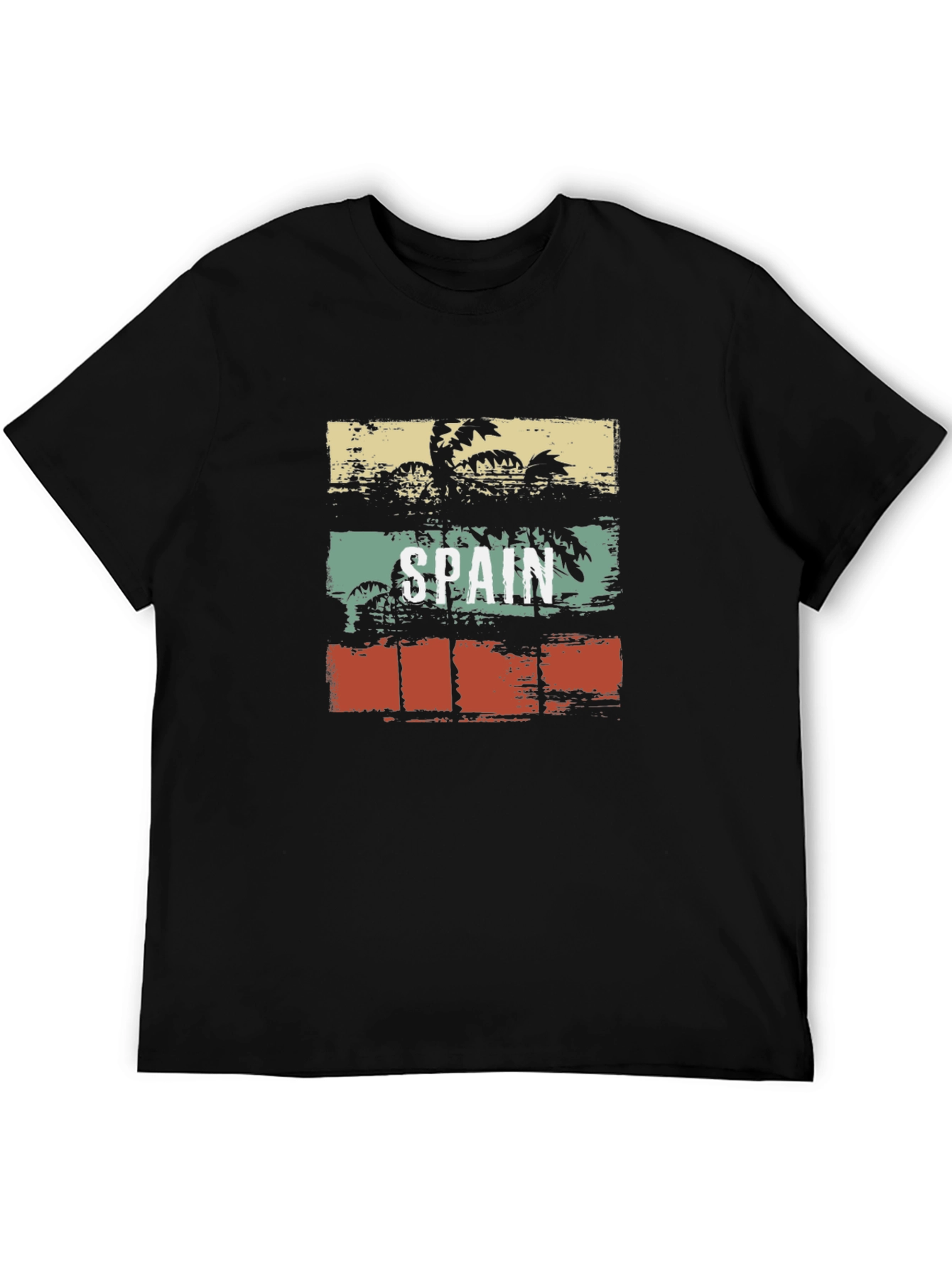 Spain Palm Tree Retro Style T-Shirt