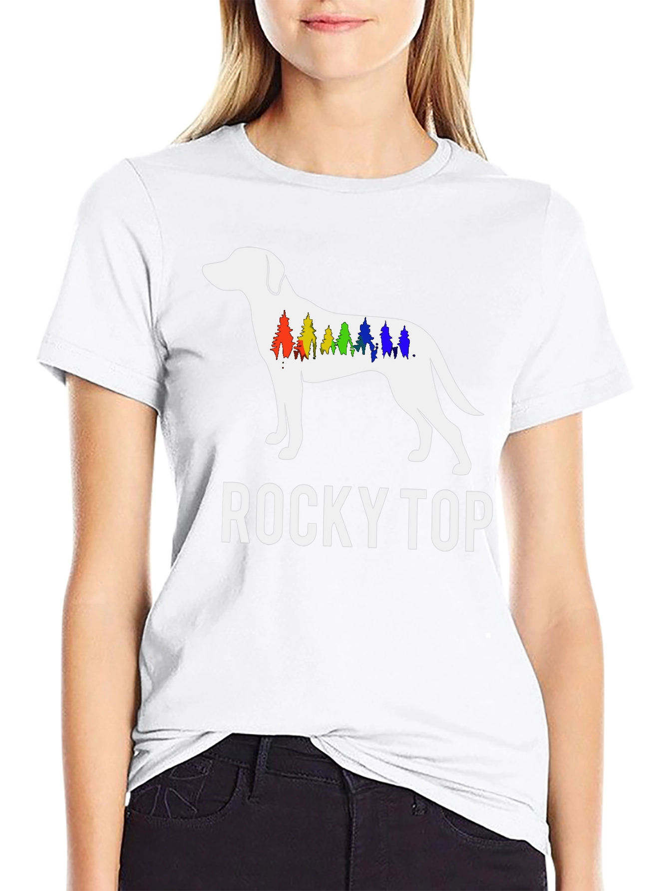 Rocky Top Dog Graphic T-Shirt - Unisex Black Tee