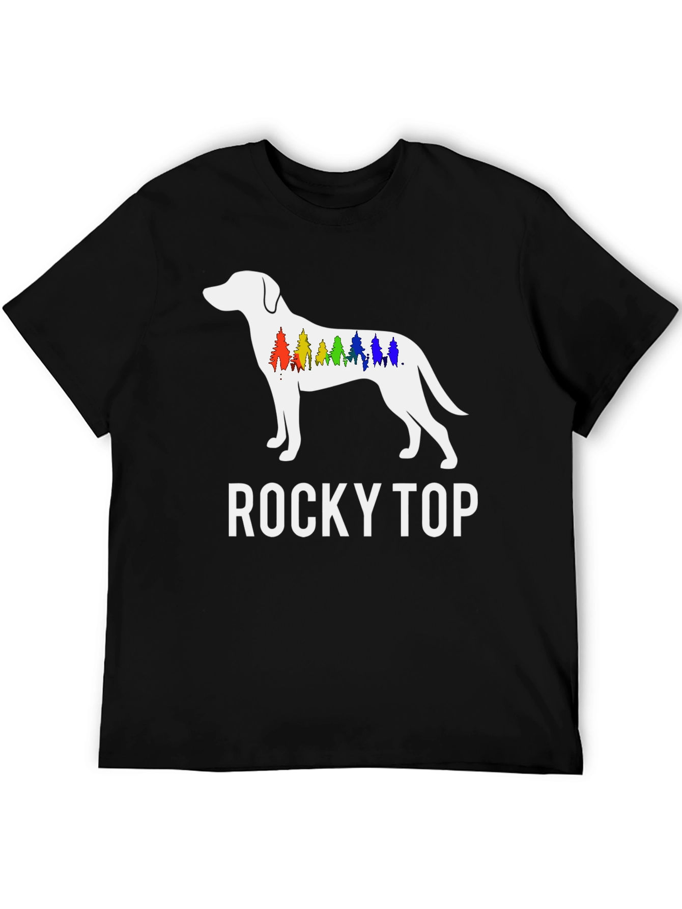 Rocky Top Dog Graphic T-Shirt - Unisex Black Tee