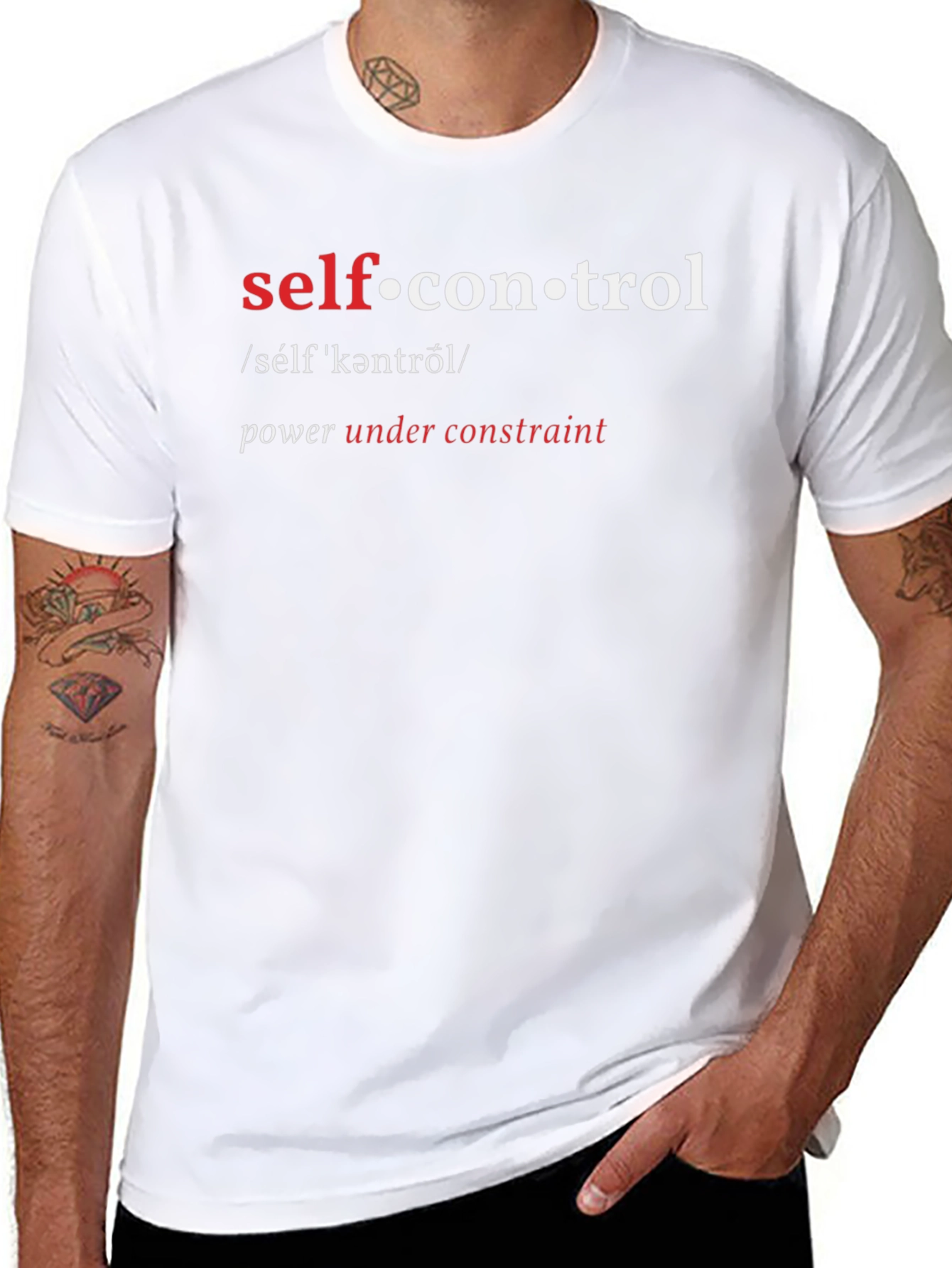 Self-Control Definition Graphic T-Shirt