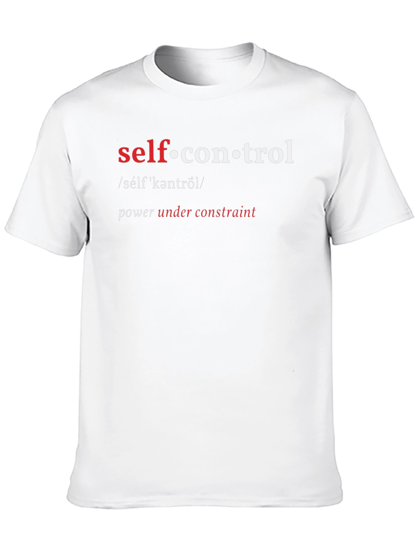 Self-Control Definition Graphic T-Shirt