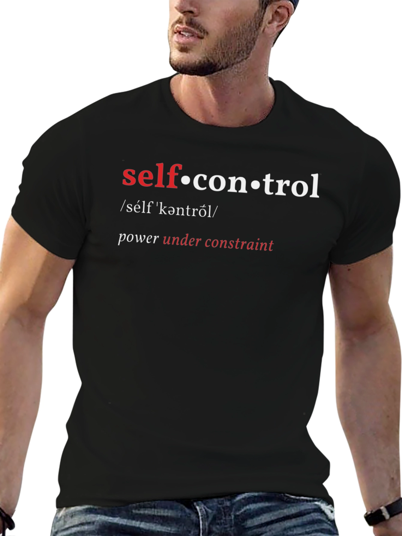 Self-Control Definition Graphic T-Shirt