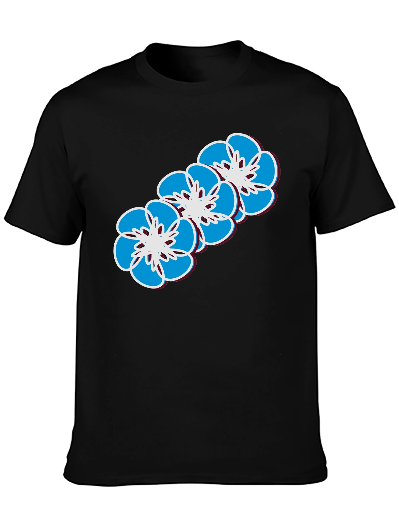 Floral Print T-Shirt - Casual Wear