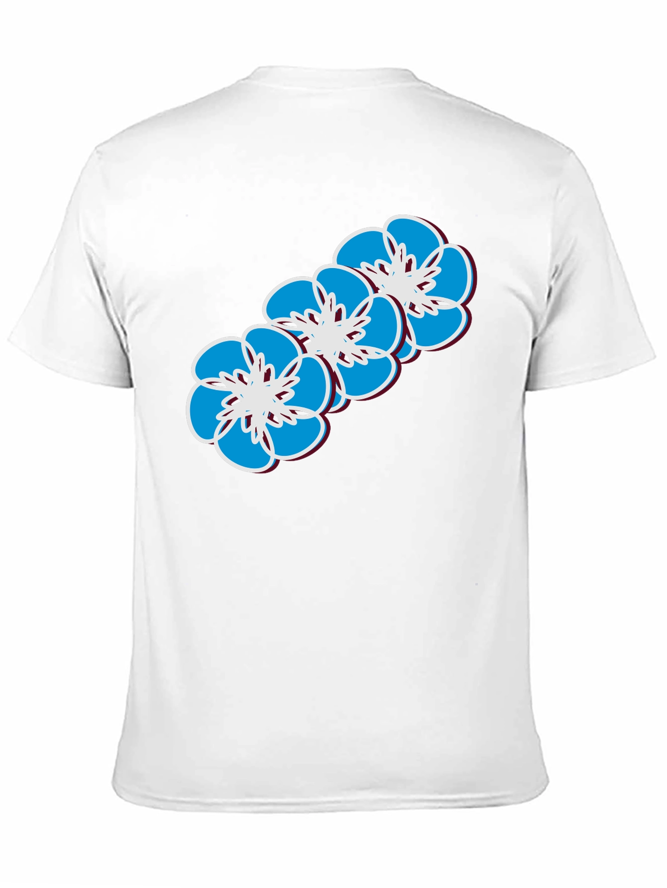 Floral Print T-Shirt - Casual Wear