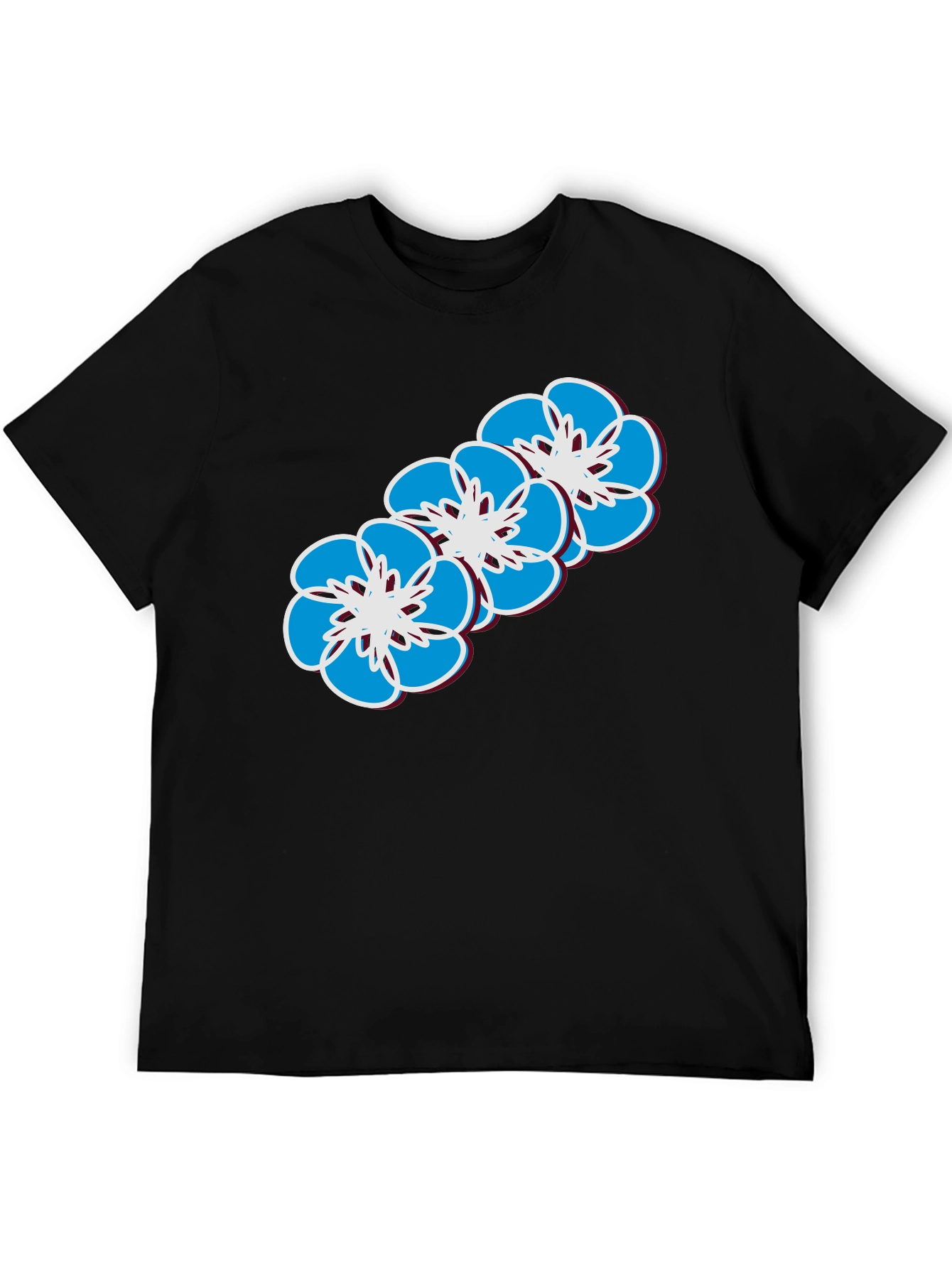Floral Print T-Shirt - Casual Wear