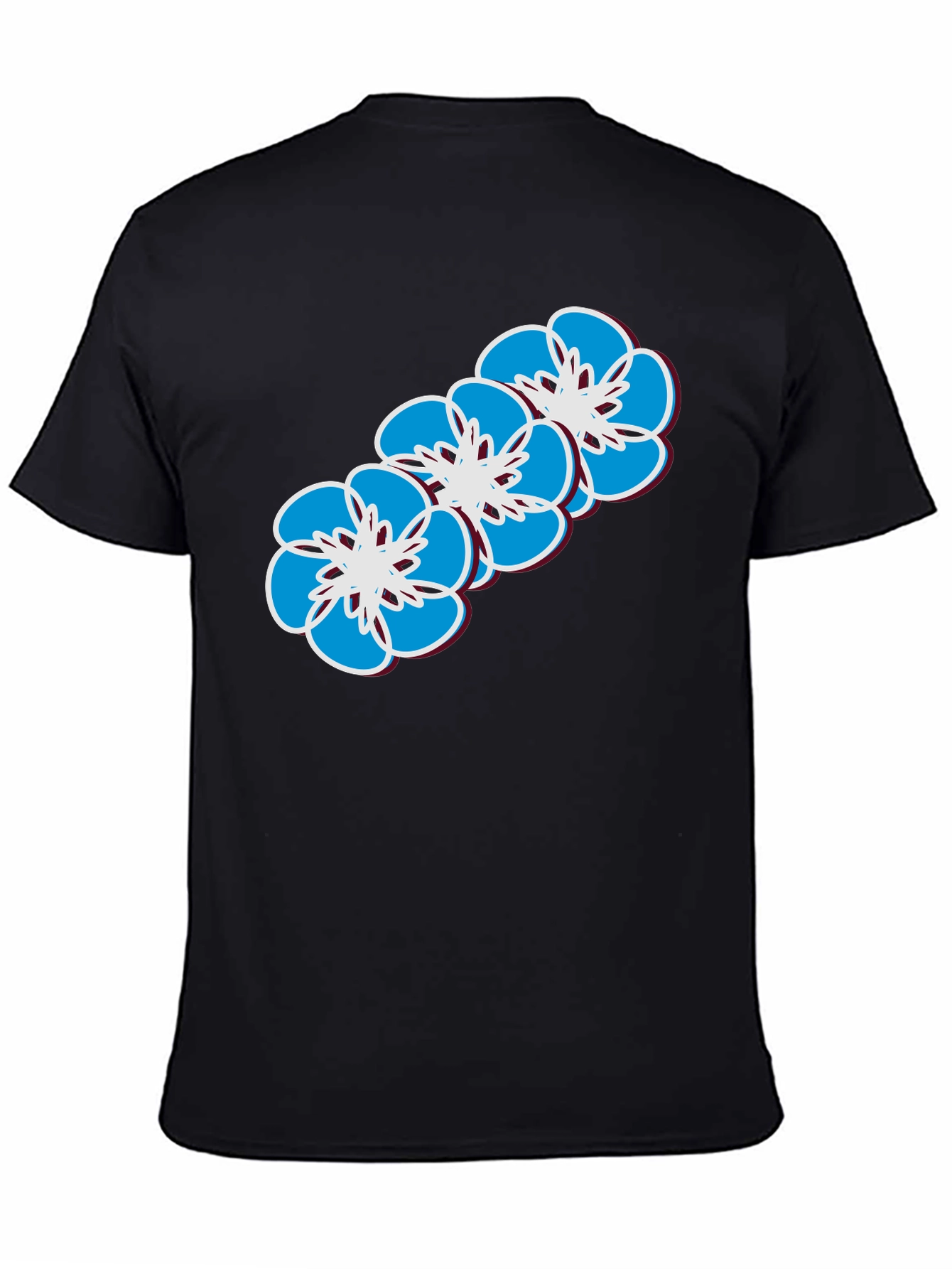 Floral Print T-Shirt - Casual Wear
