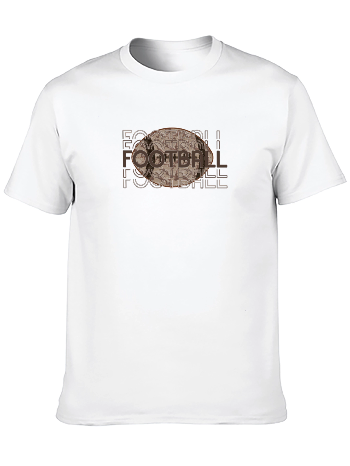 Football Graphic Black T-Shirt