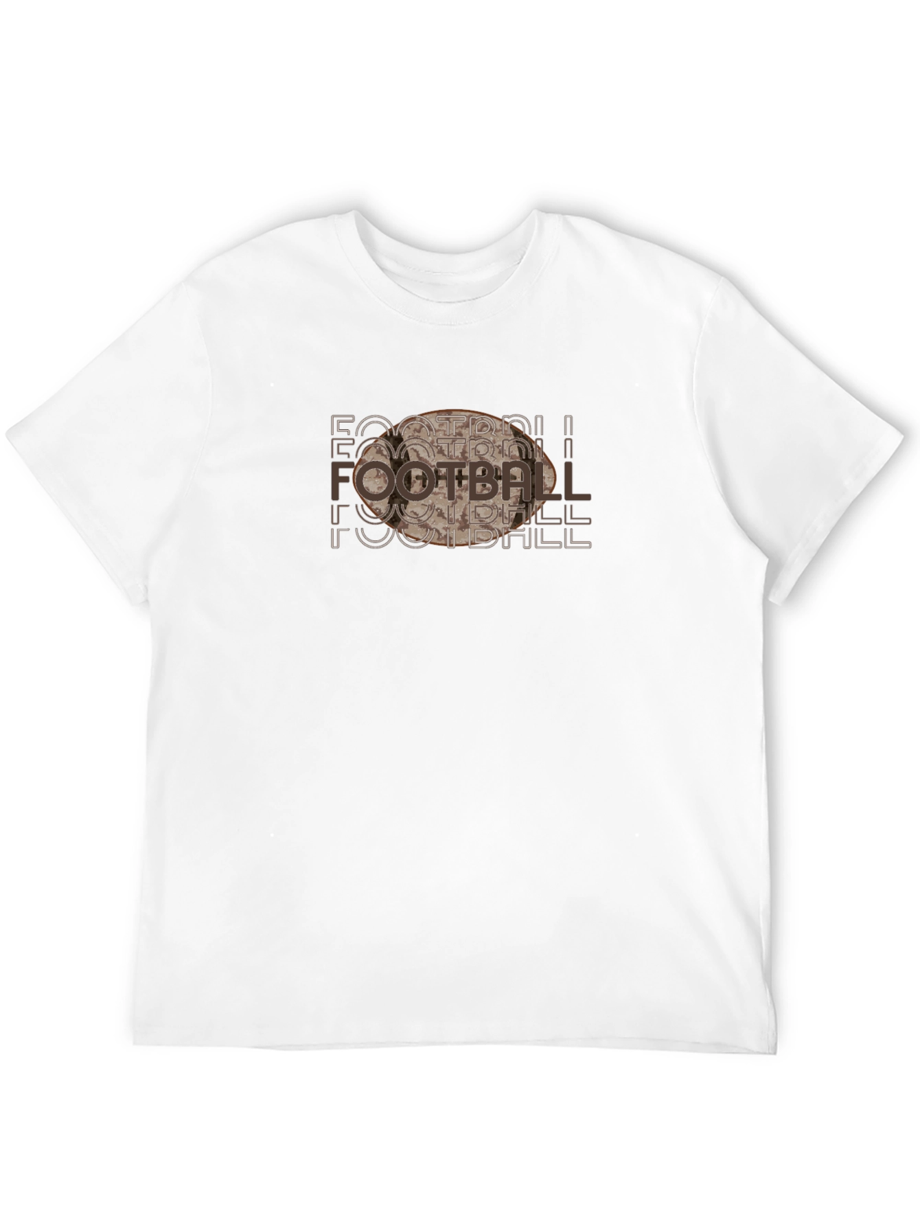 Football Graphic Black T-Shirt