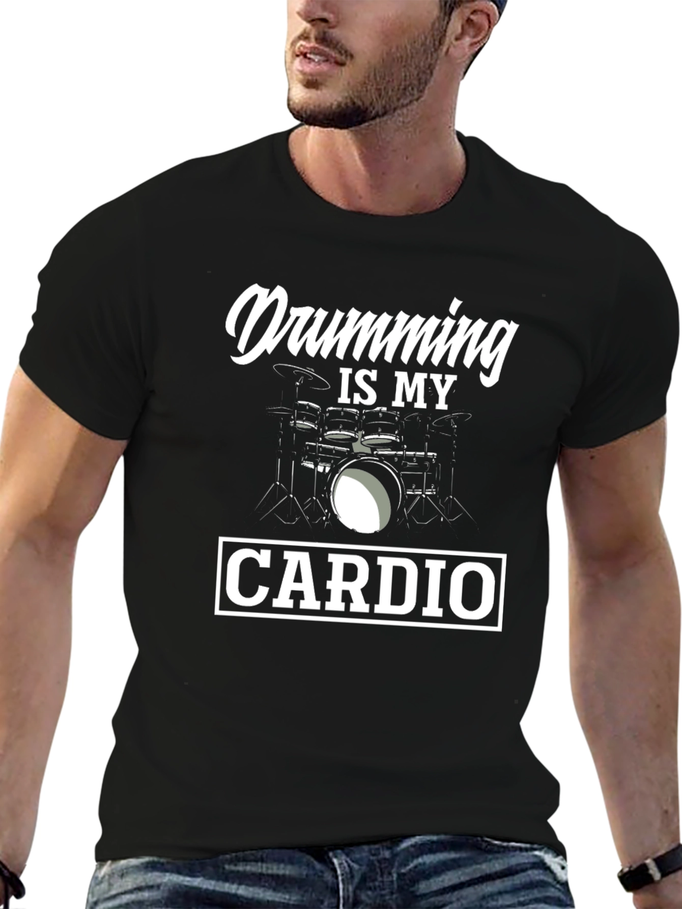 Drumming is My Cardio Graphic T-Shirt