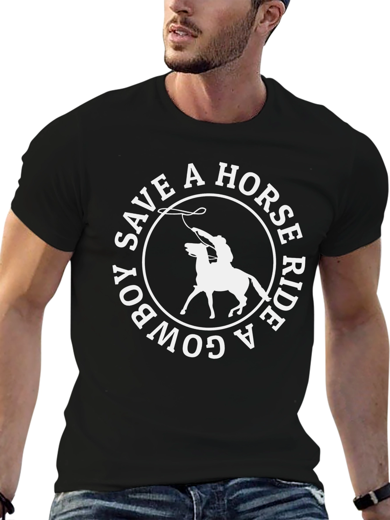 Save a Horse Ride a Cowboy Graphic Tee