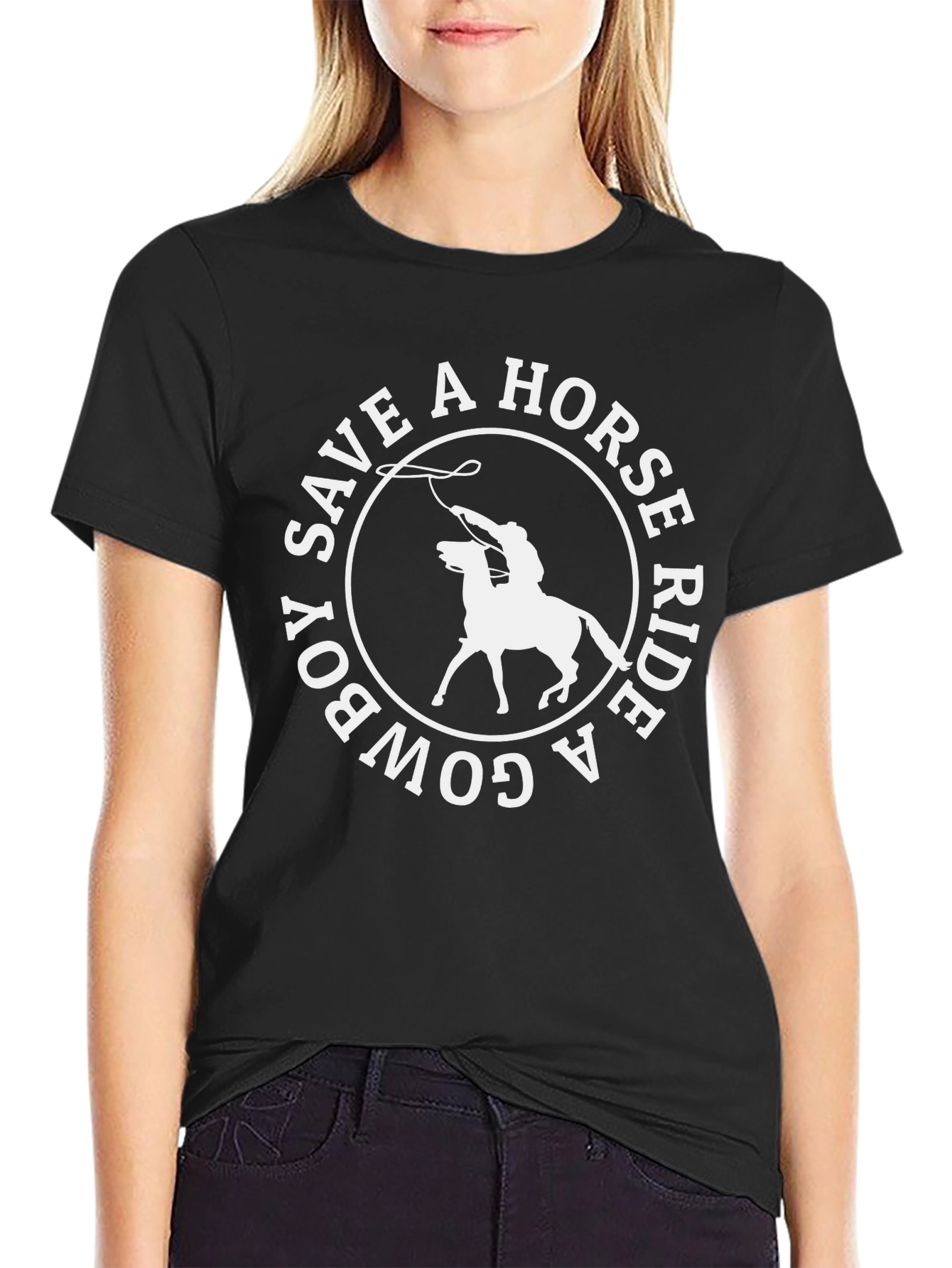 Save a Horse Ride a Cowboy Graphic Tee