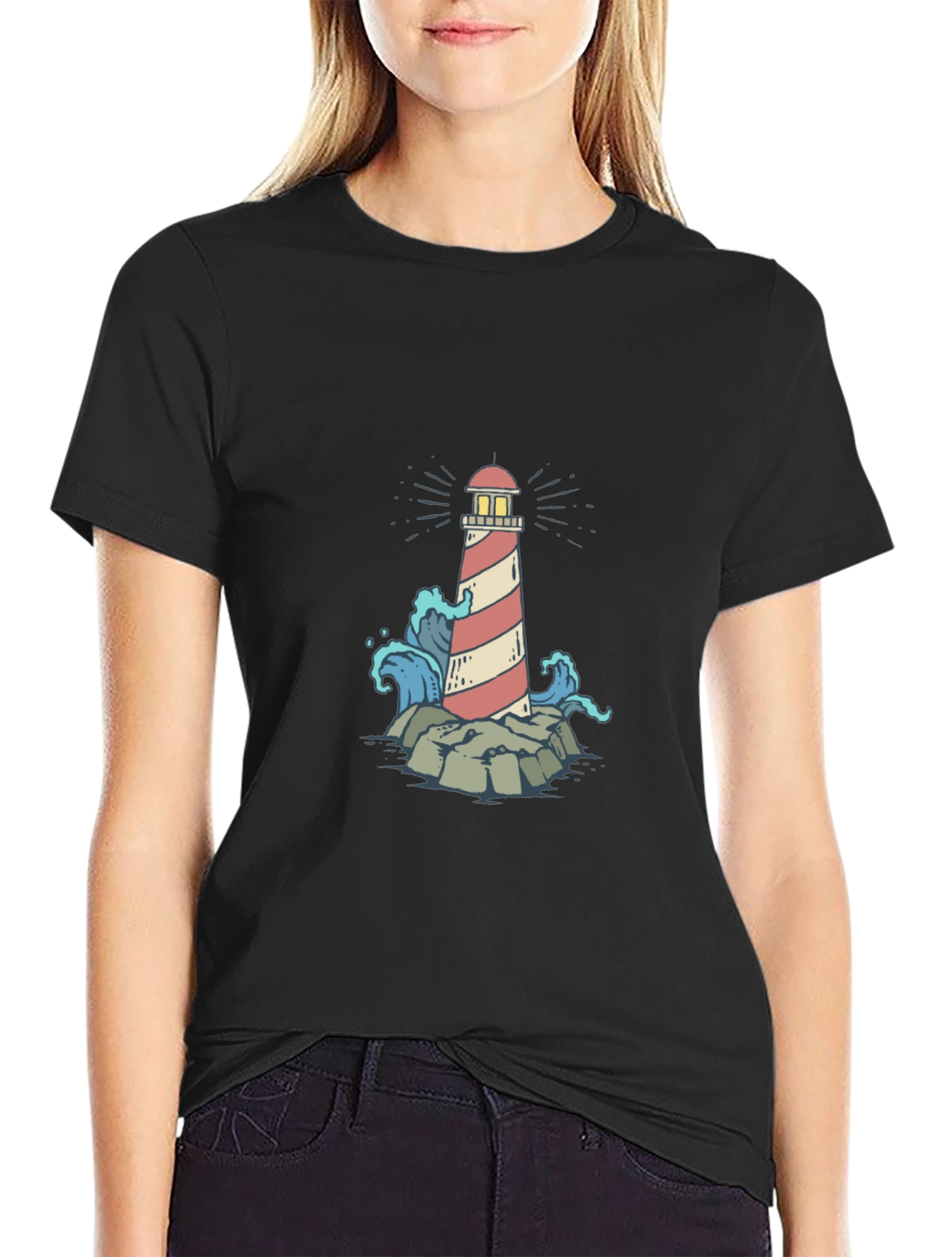 Lighthouse Graphic Print Tee