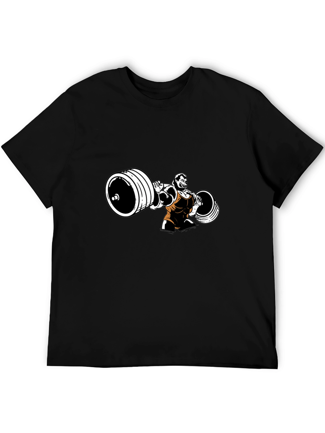 Weightlifter Graphic Black T-Shirt