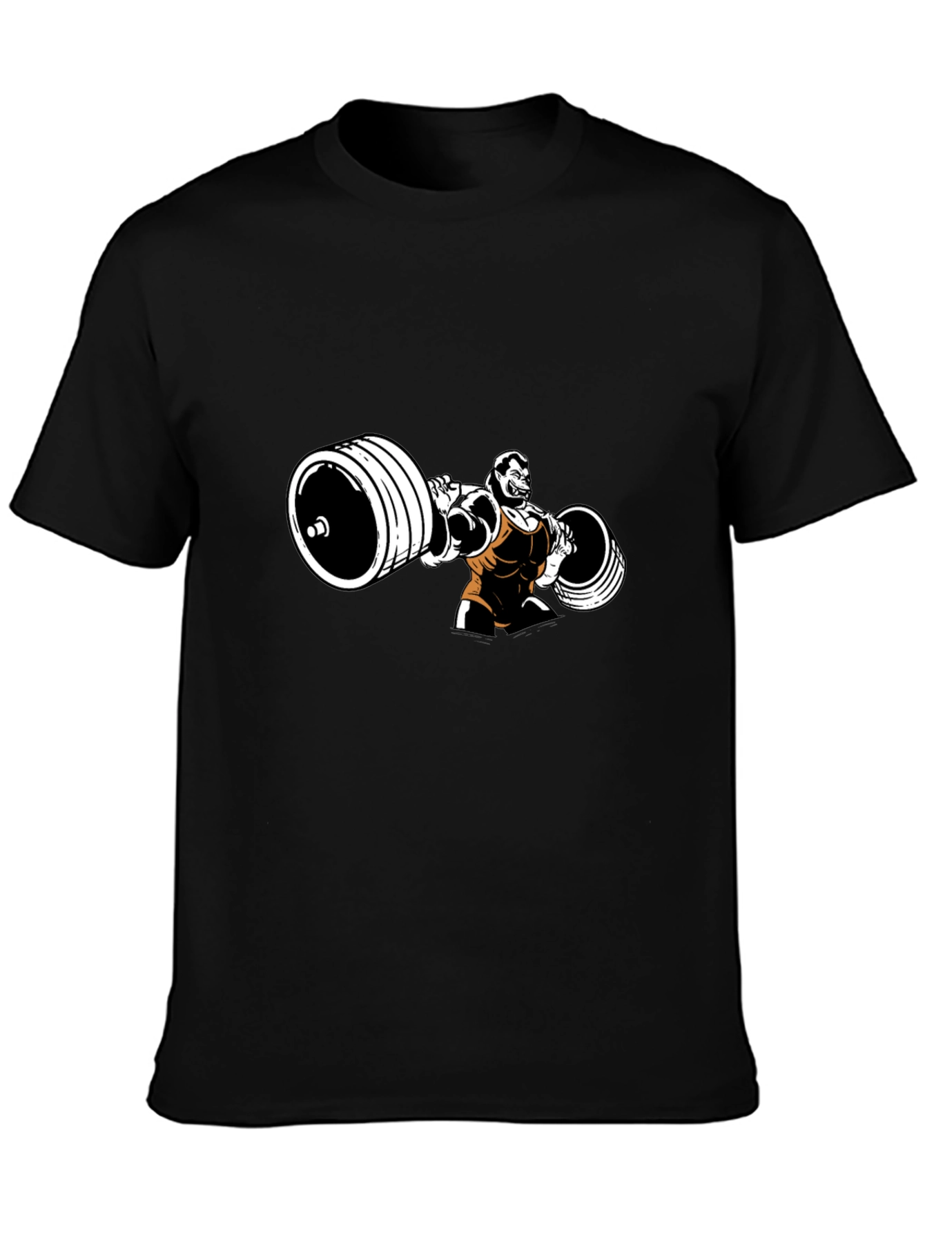 Weightlifter Graphic Black T-Shirt