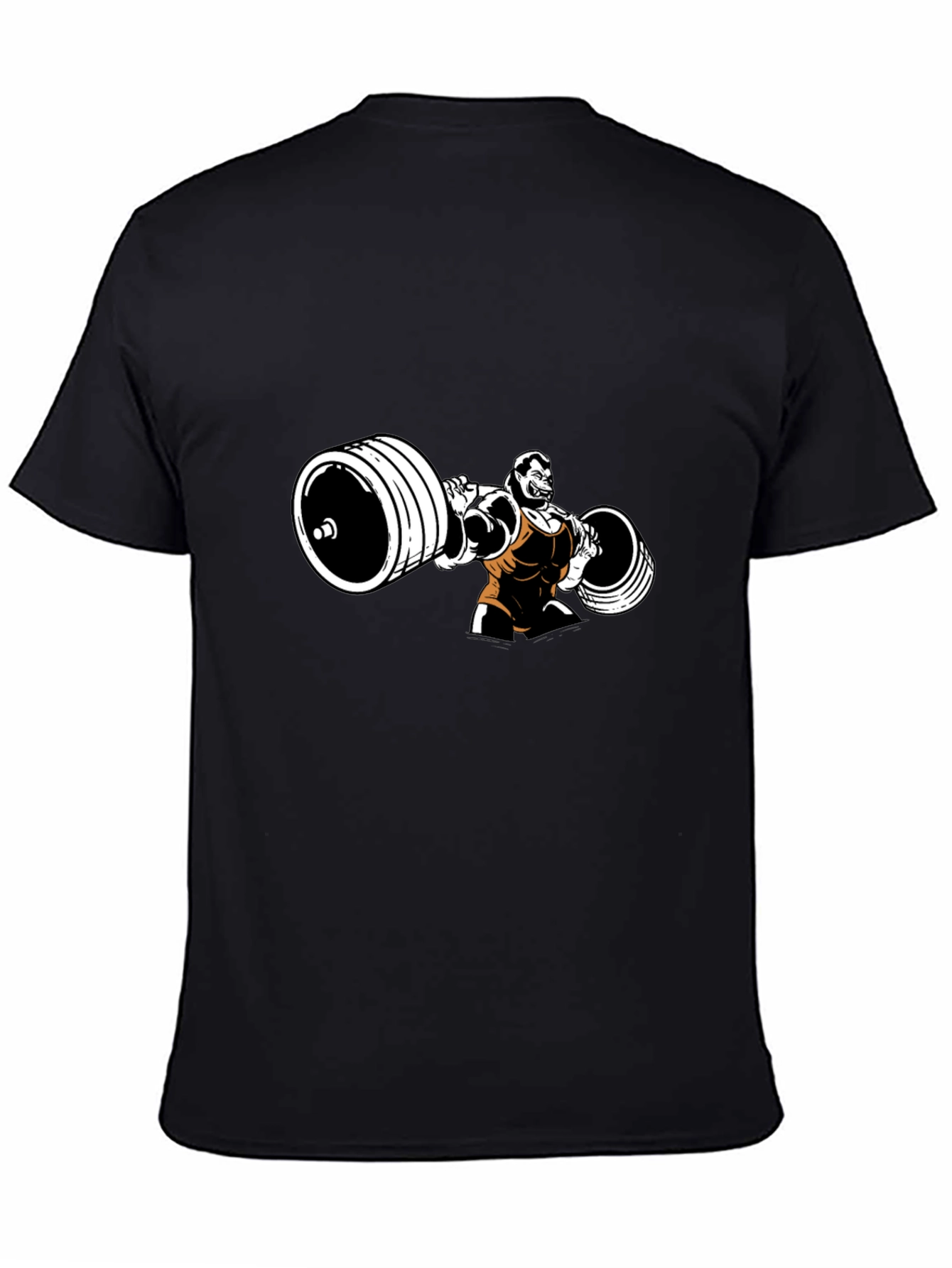 Weightlifter Graphic Black T-Shirt
