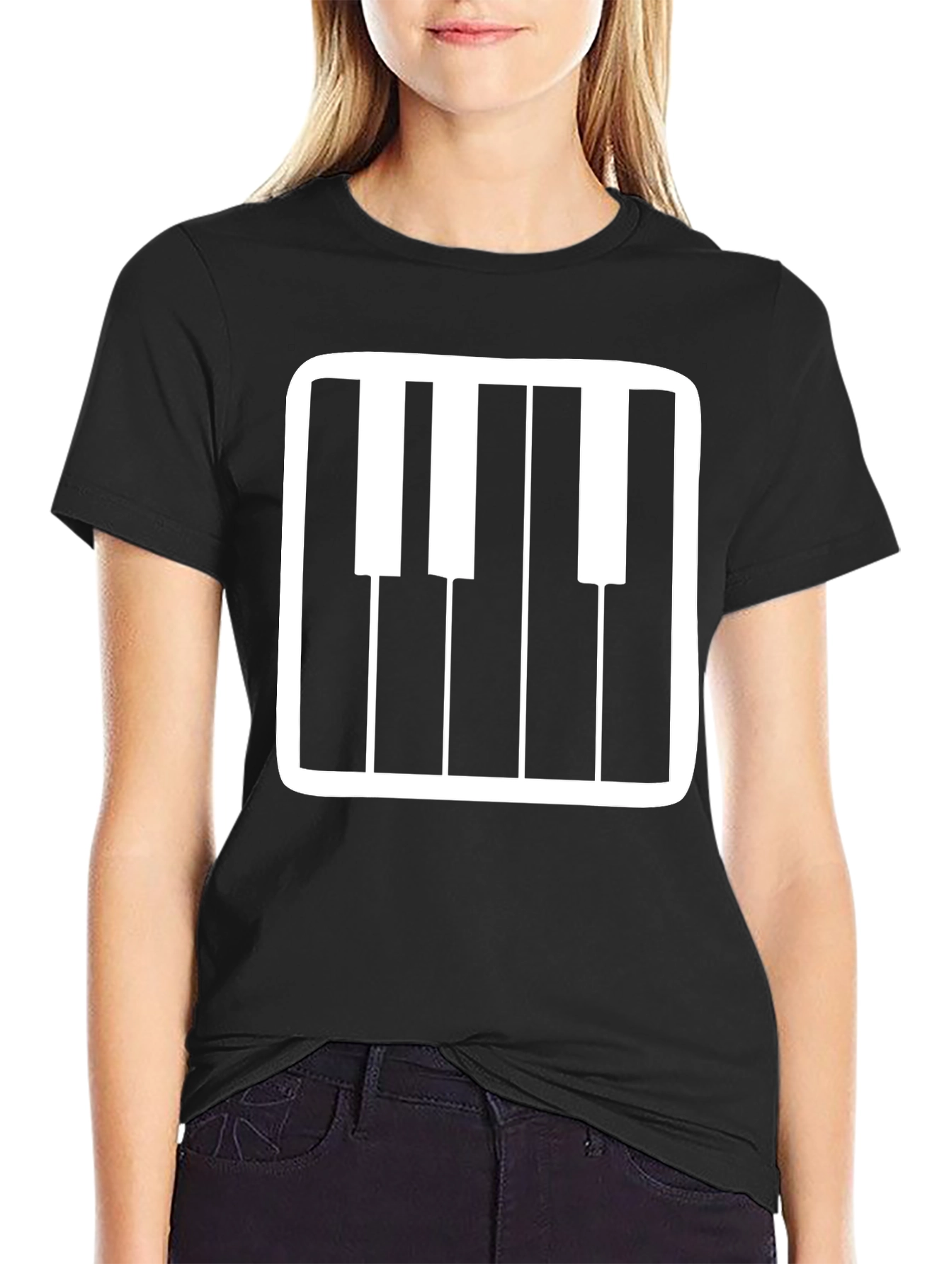 Piano Keys Graphic Tee - Classic Musician T-Shirt