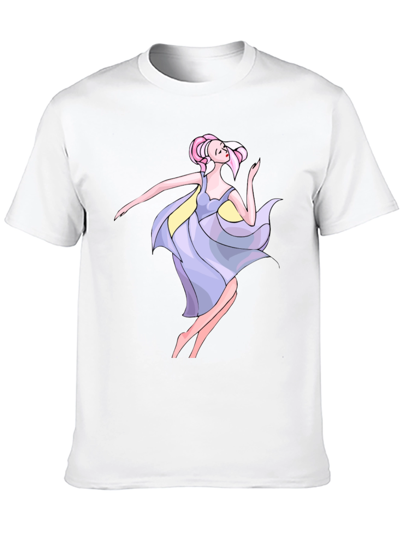 Dancing Woman Graphic Black Tee
