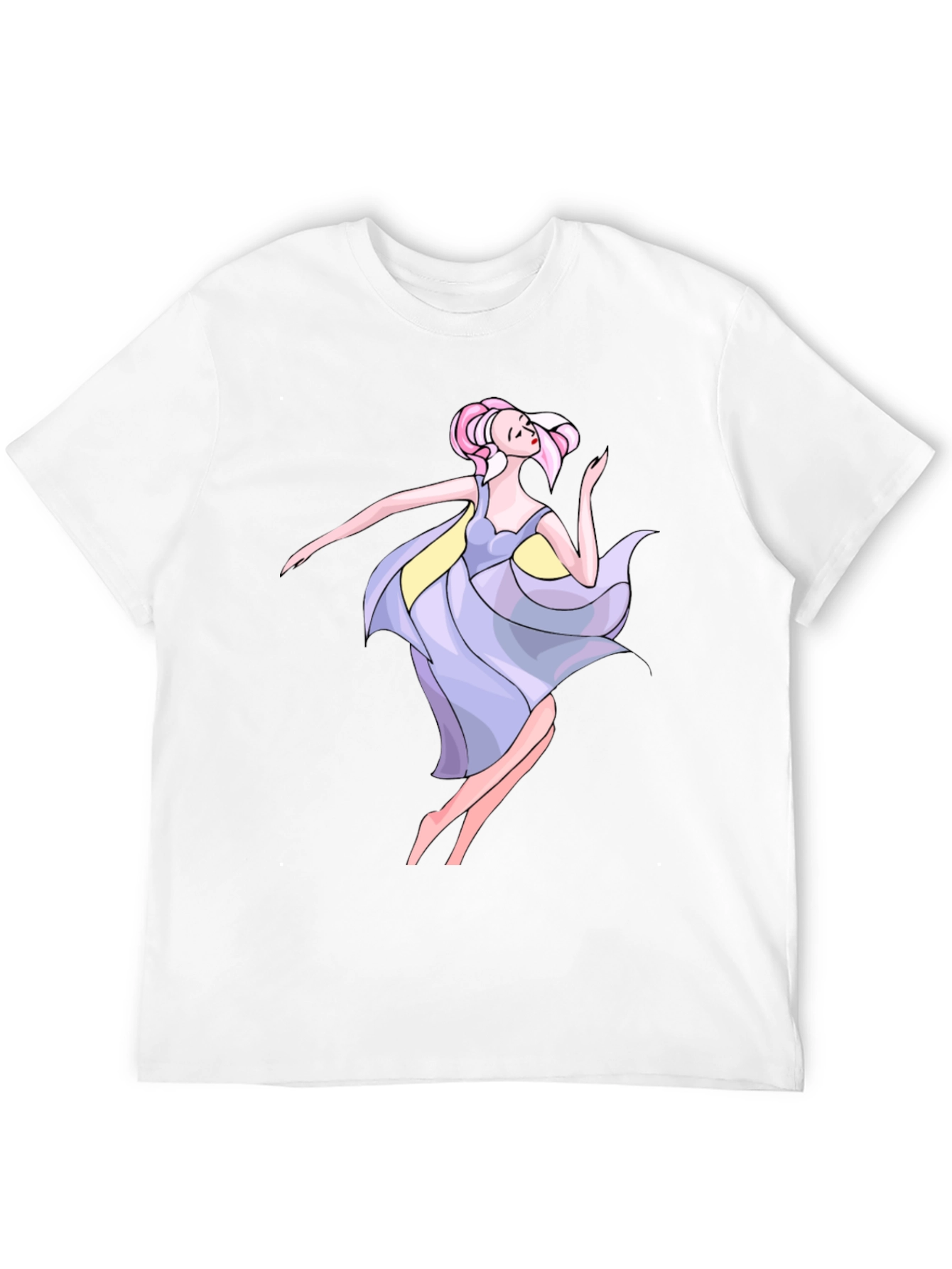 Dancing Woman Graphic Black Tee