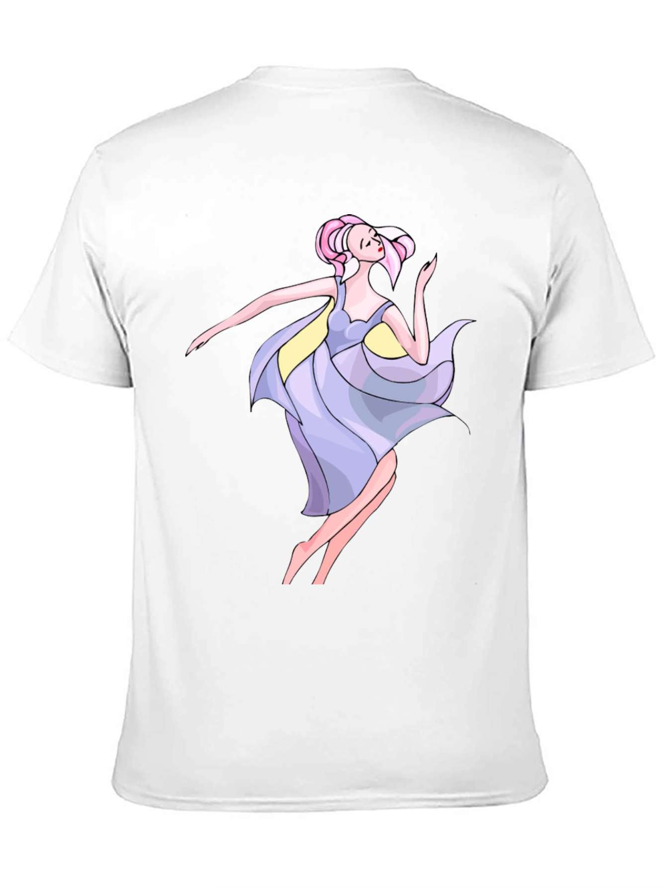Dancing Woman Graphic Black Tee