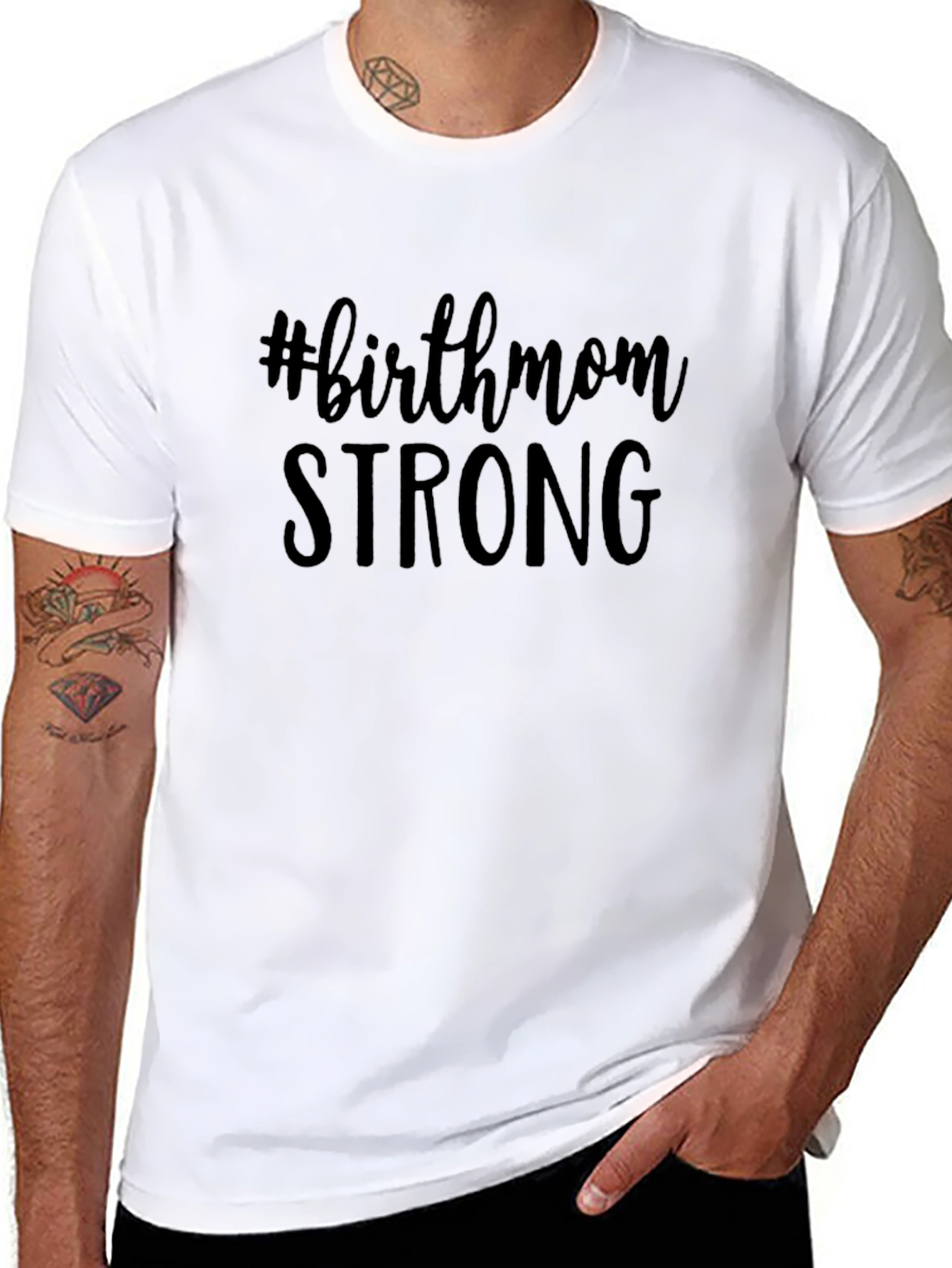 #birthmom STRONG T-Shirt - Support Adoptive Mothers
