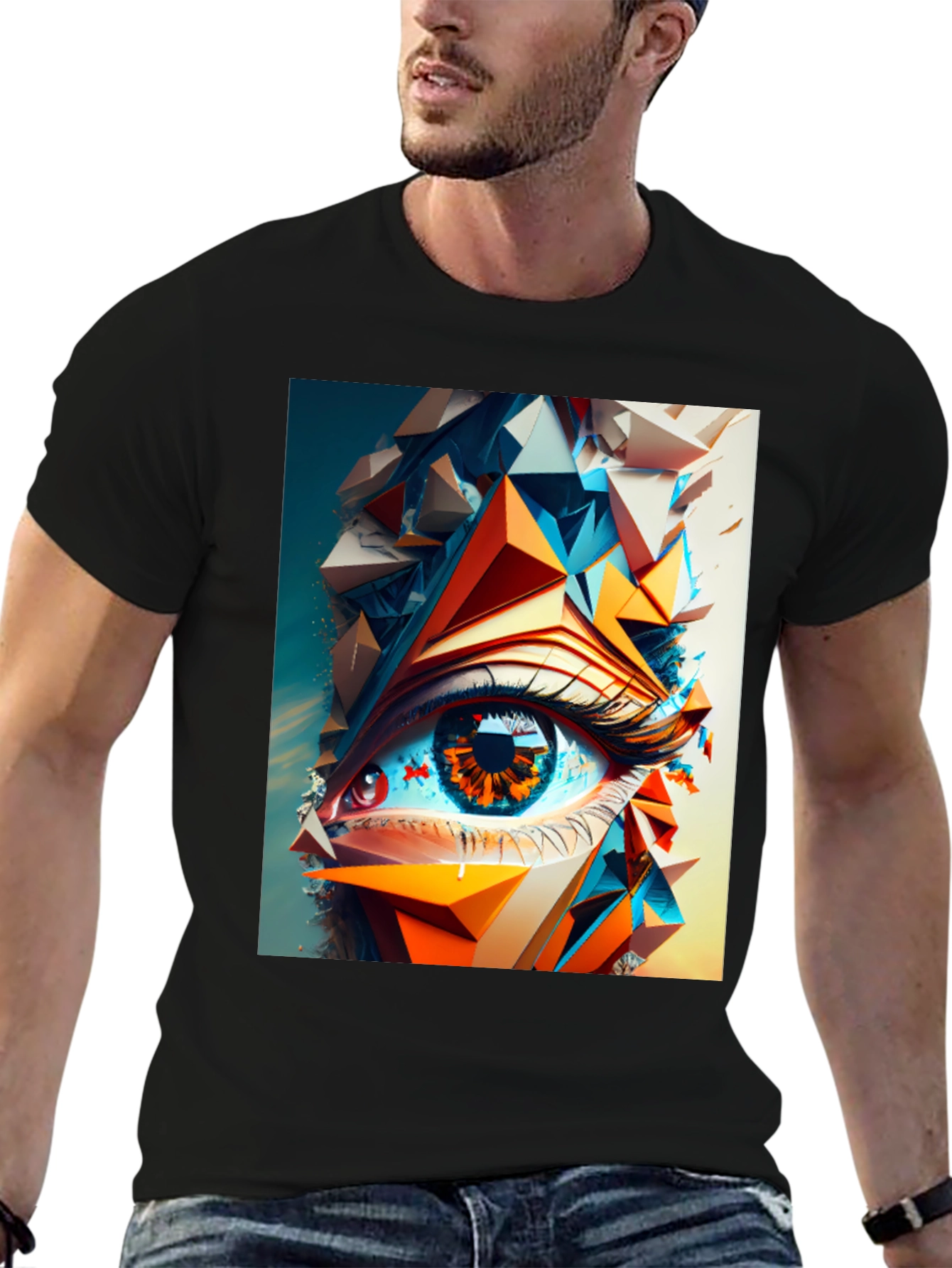 Abstract Eye Graphic T-Shirt