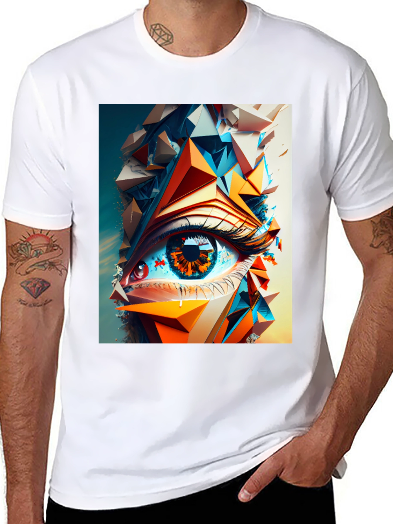 Abstract Eye Graphic T-Shirt