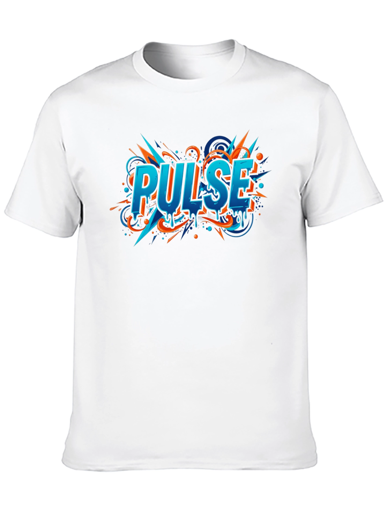 Pulse Graphic Print Black T-Shirt