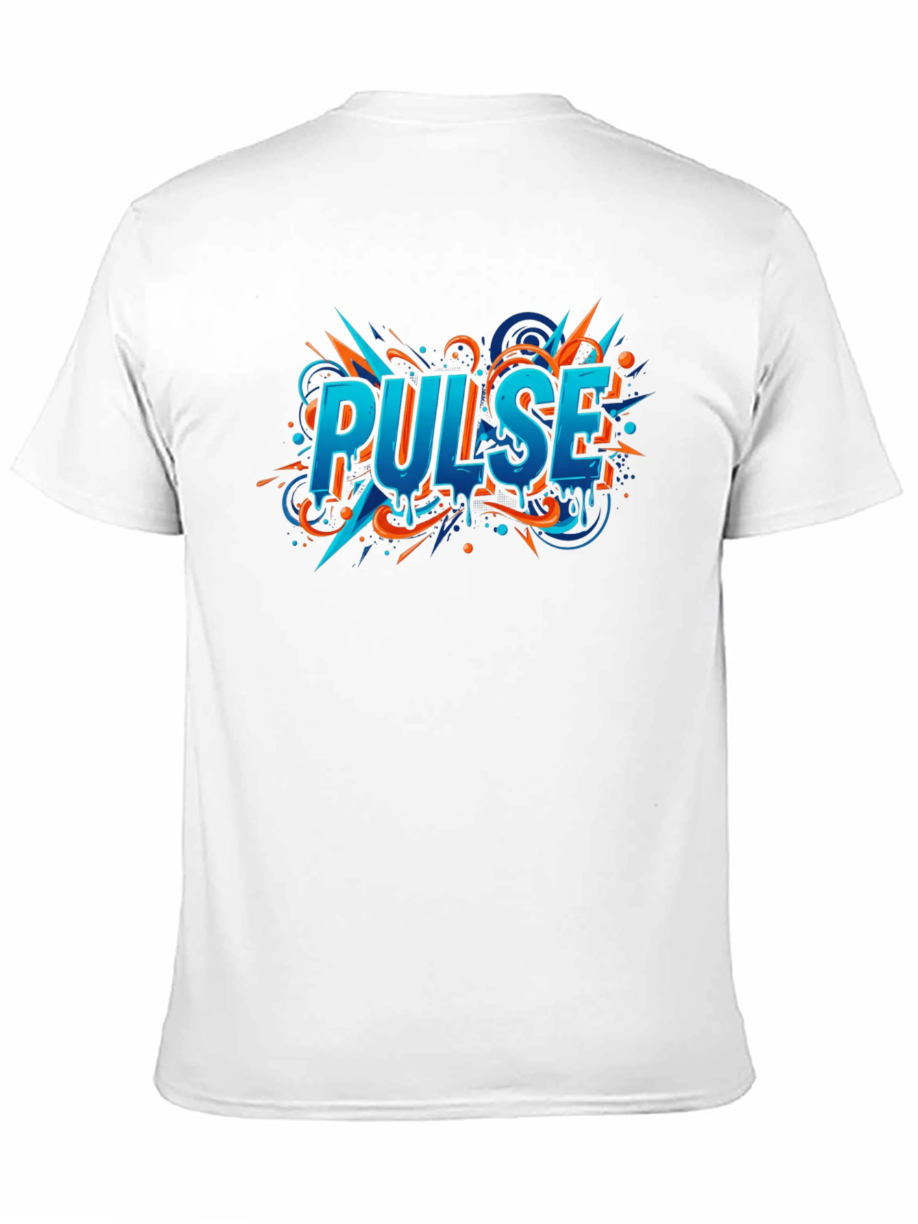 Pulse Graphic Print Black T-Shirt