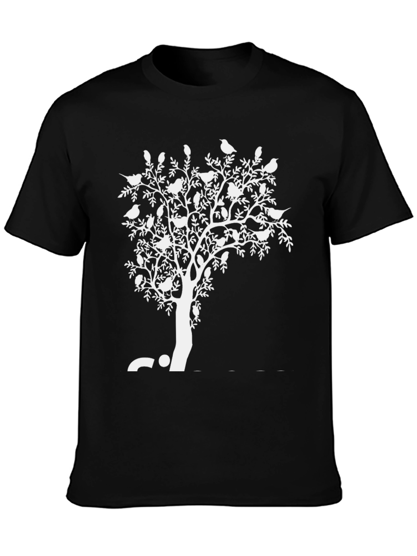 Tree with Birds Graphic T-Shirt