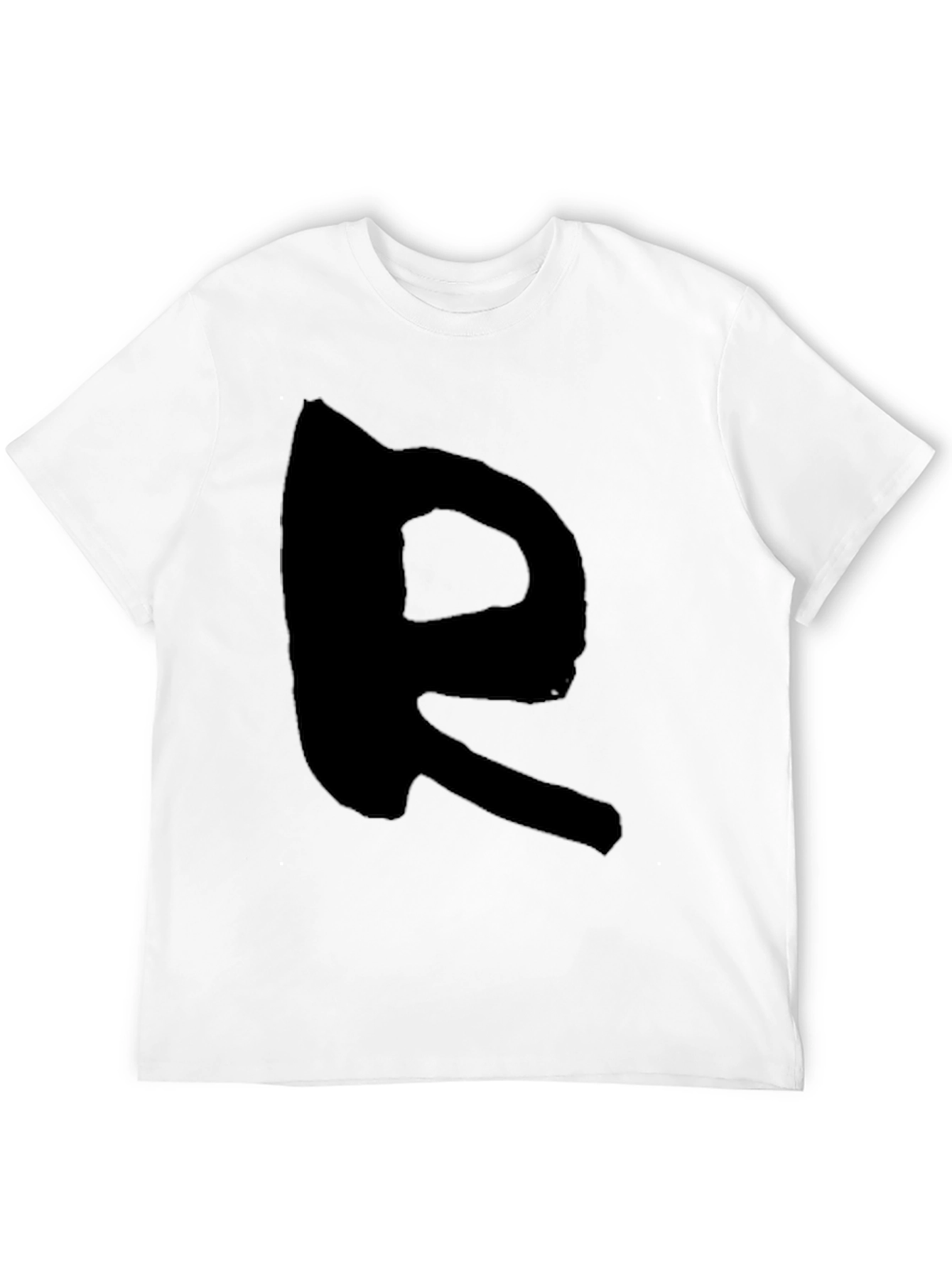 Black T-Shirt with Bold R Design