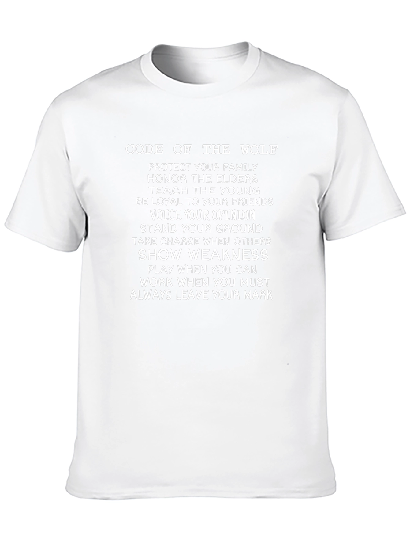 Code of the Wolf Graphic T-Shirt